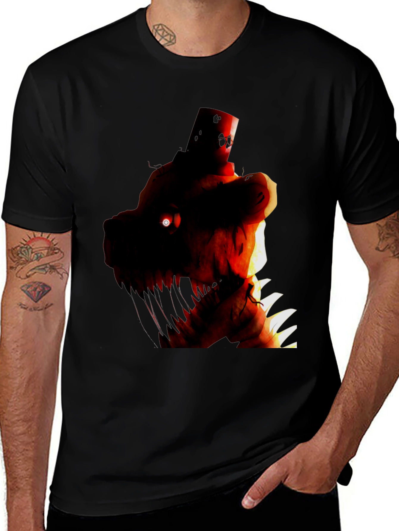 Variant 7 of Men's Graphic Tee - Twisted Bear Design