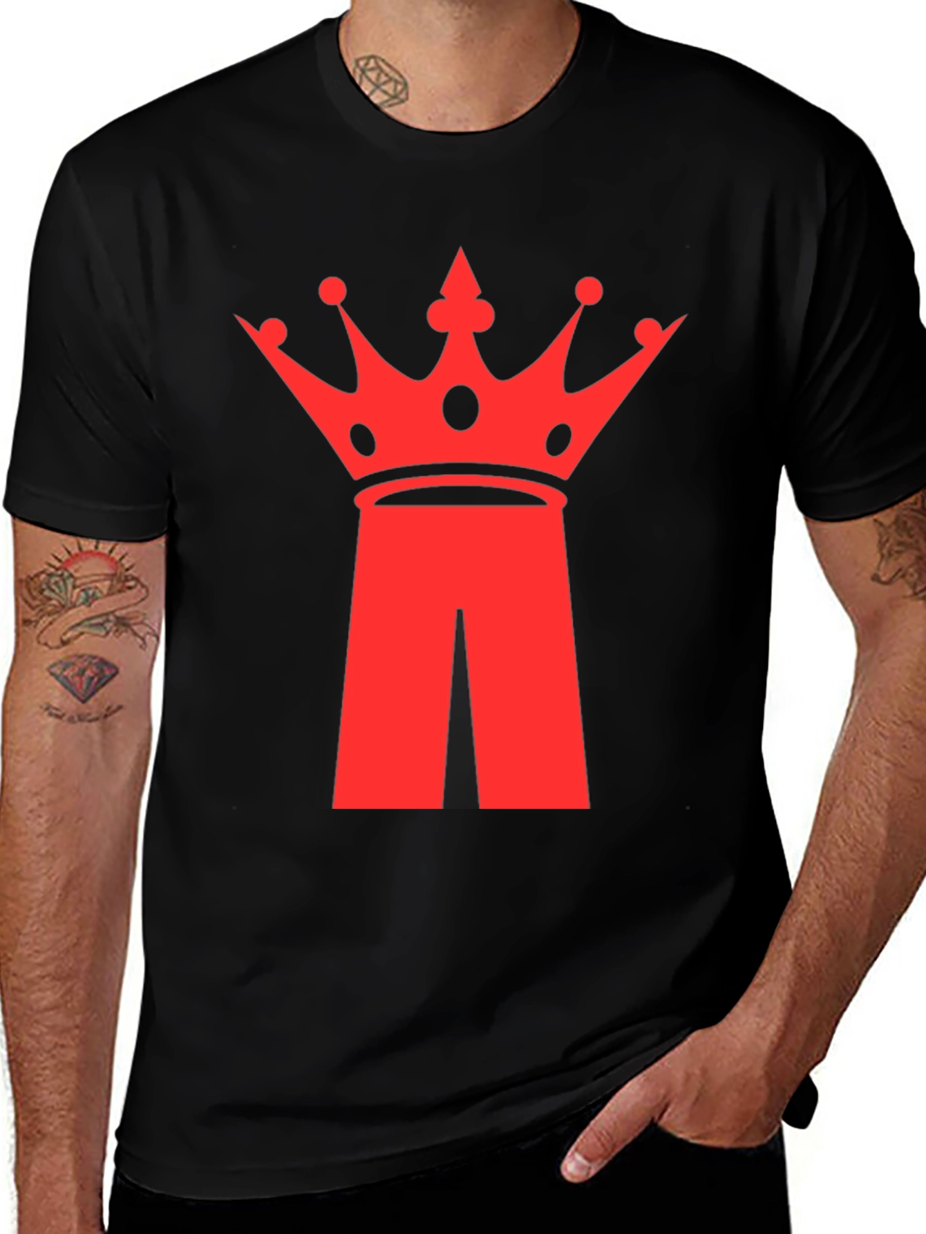 Variant 9 of Crown Logo Black T-Shirt