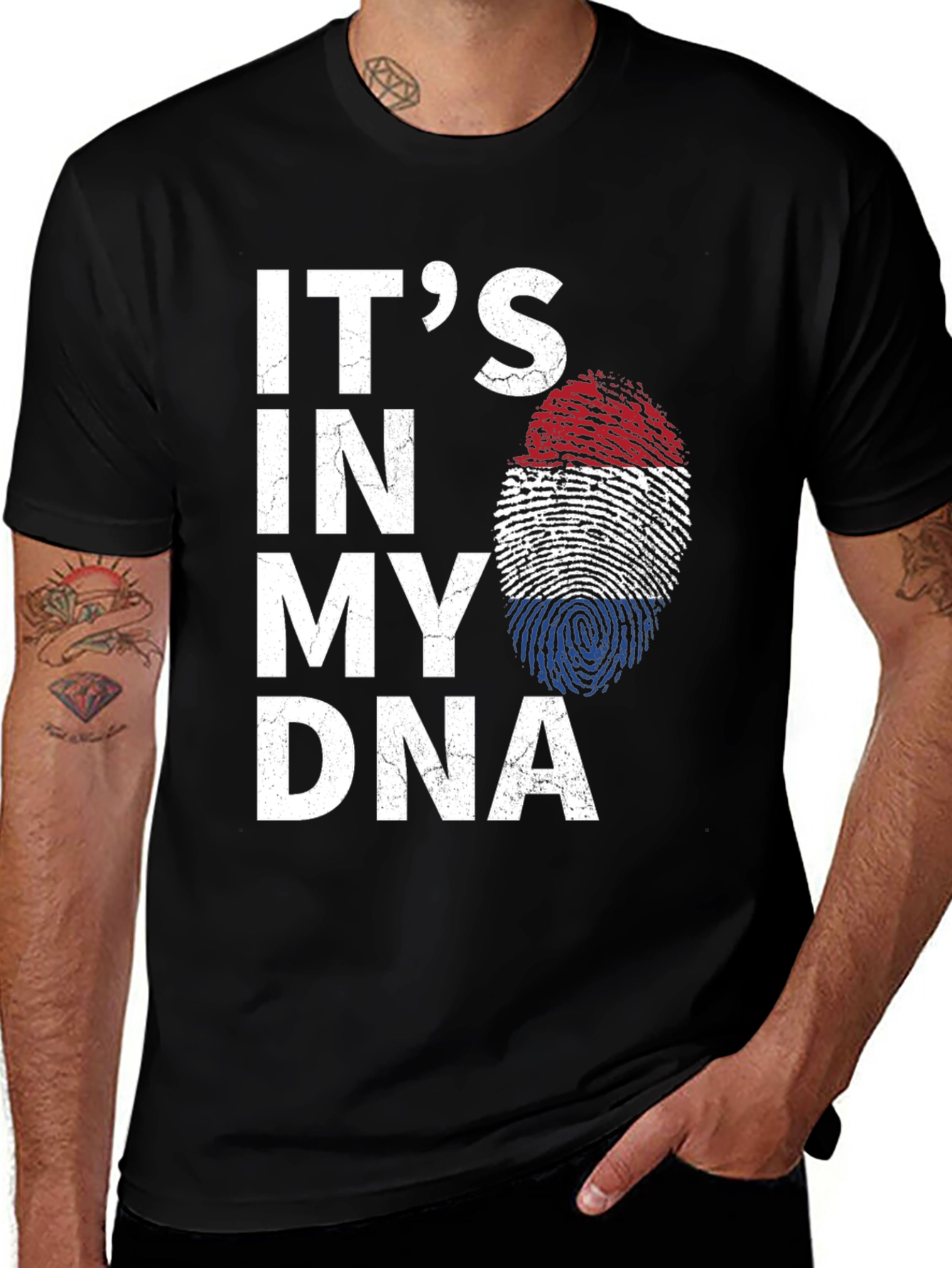 Variant 11 of It's In My DNA T-Shirt Patriotic Graphic Tee