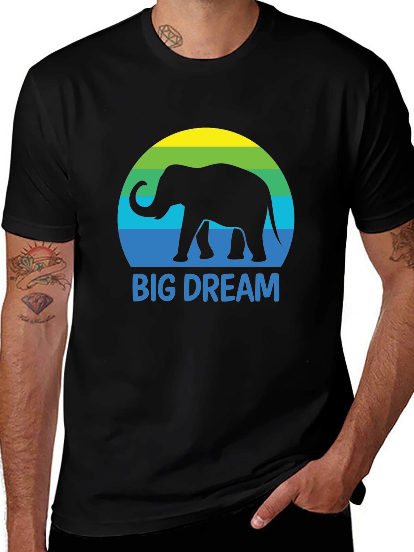 Variant 5 of Big Dream Elephant Graphic Tee