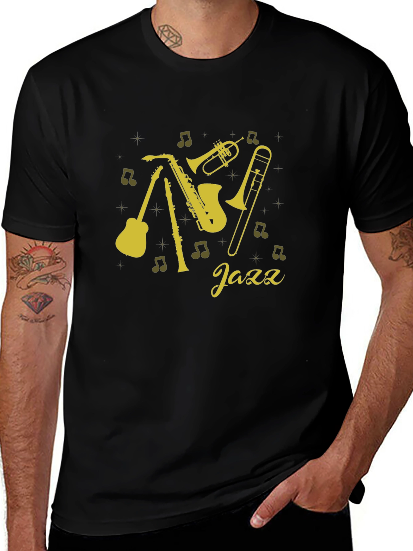 Variant 6 of Jazzy Instrument Graphic Tee - Cool Music Lover's T-Shirt