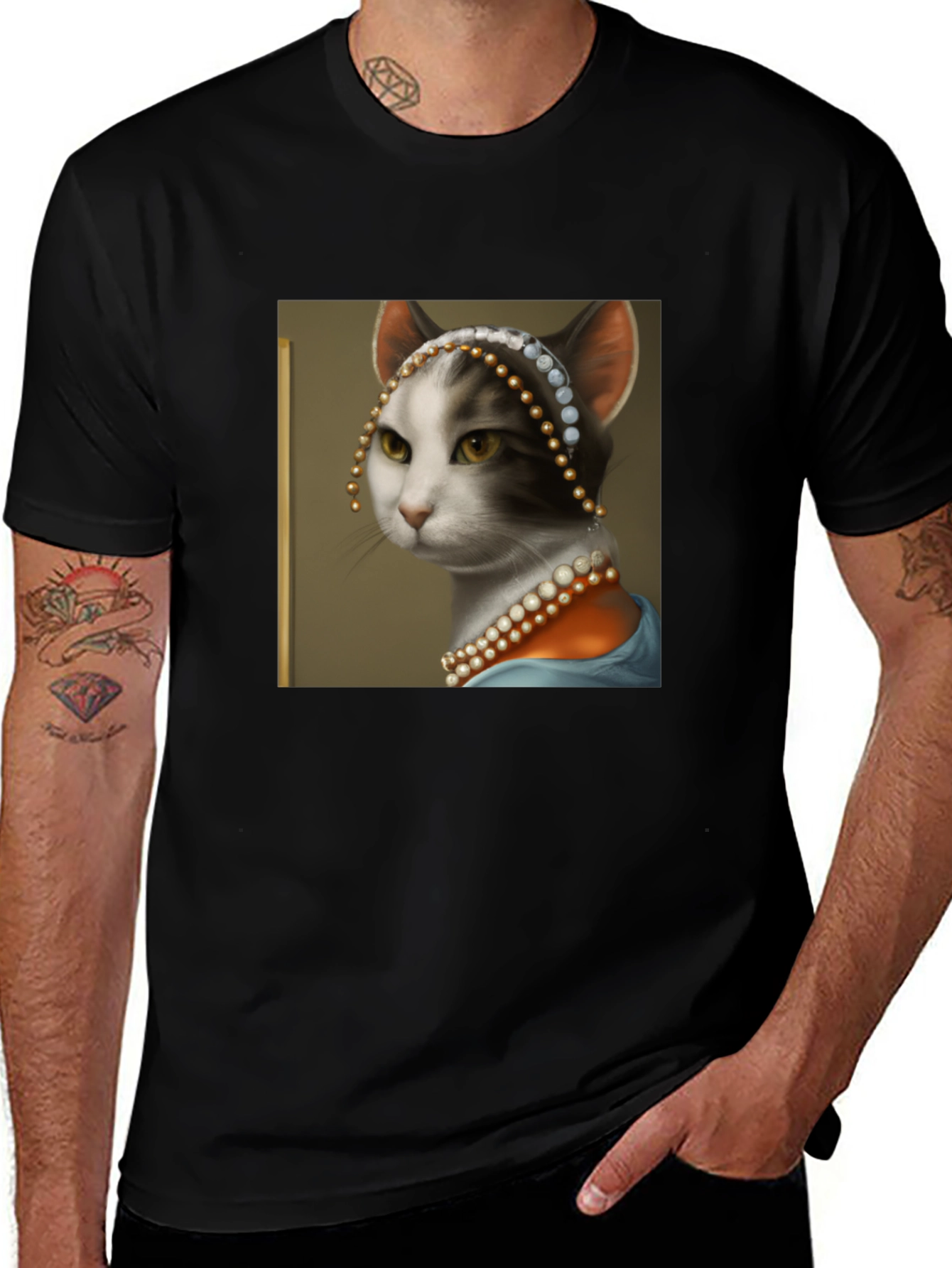 Variant 19 of Regal Cat Portrait T-Shirt