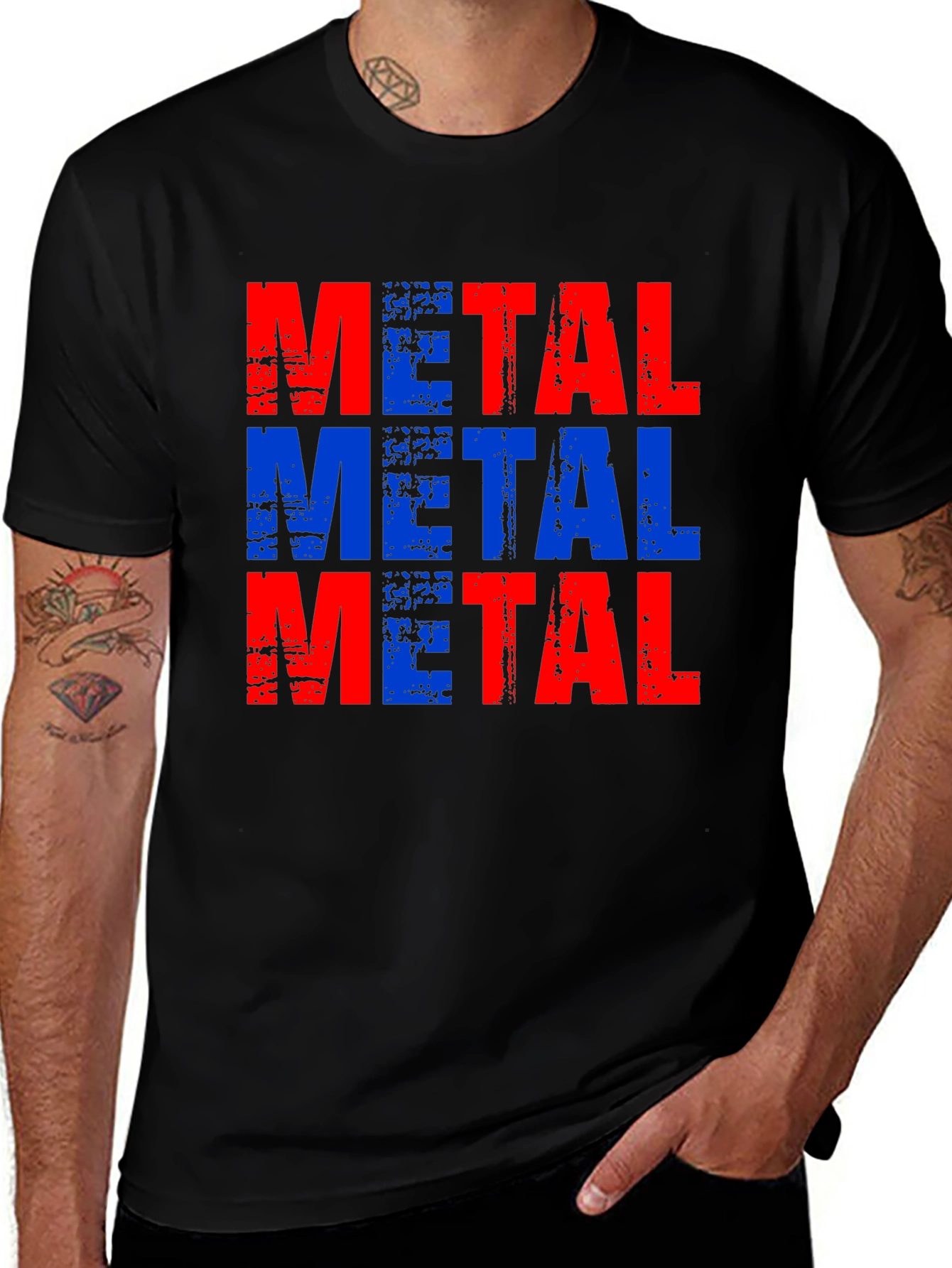 Metal Graphic Tee - Bold Statement T-Shirt