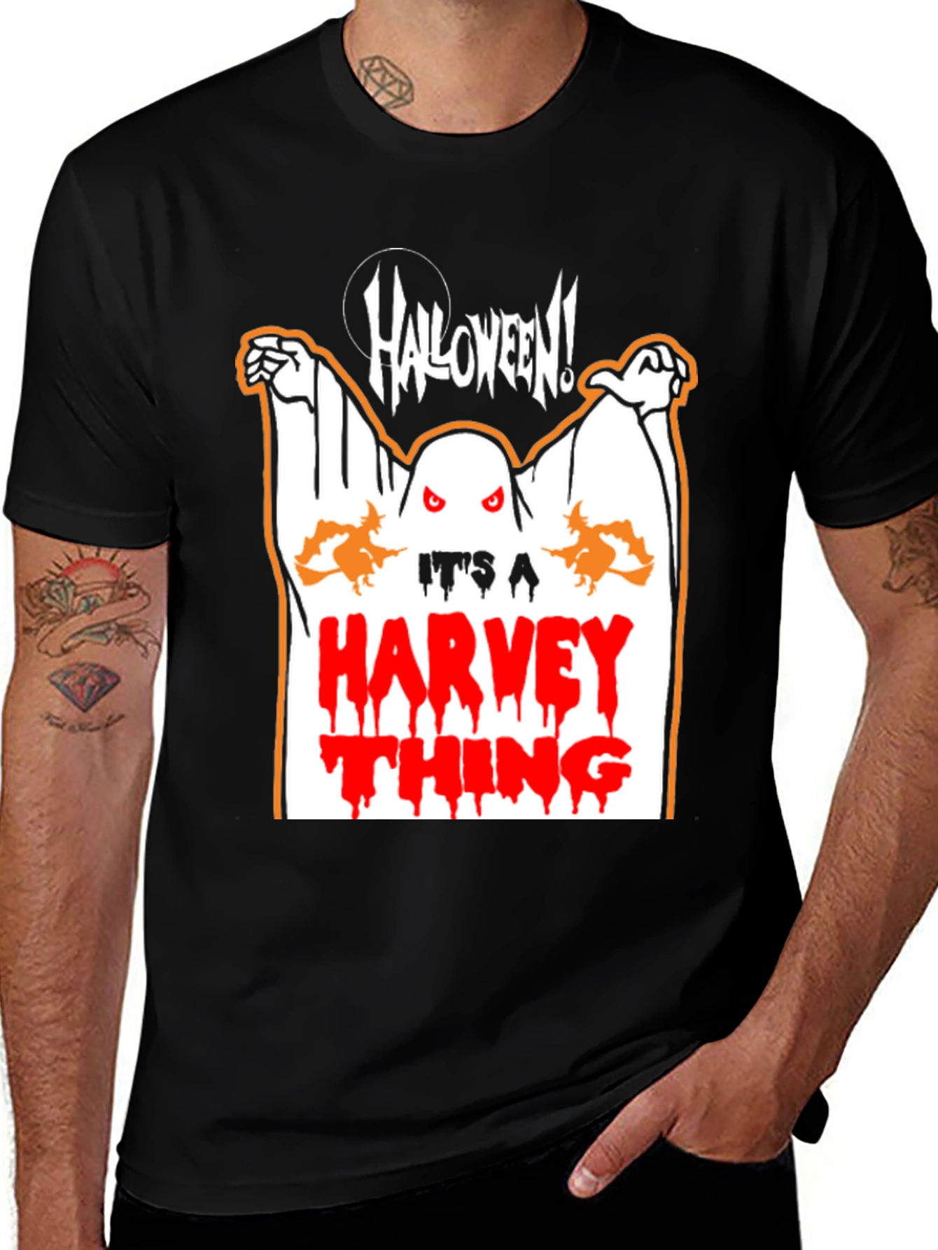 Halloween Harvey Ghost Graphic Tee