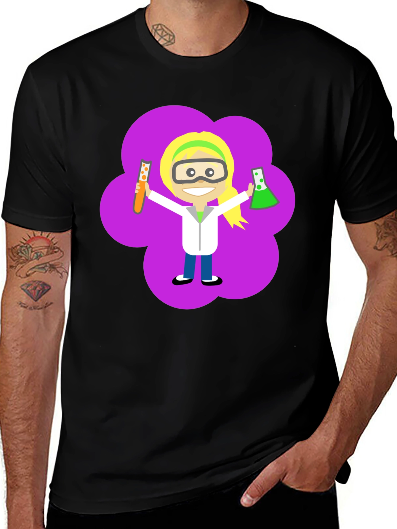 Science Girl T-Shirt - Fun Graphic Tee