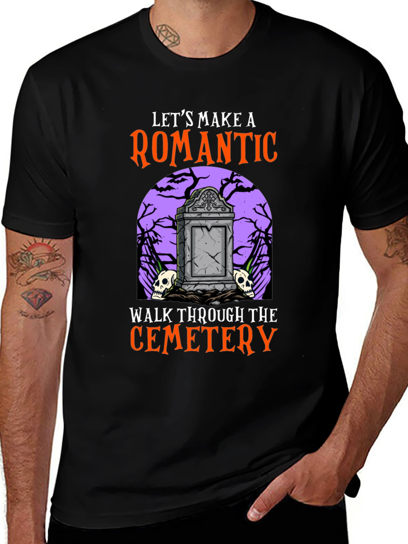 Variant 7 of Romantic Cemetery Walk T-Shirt
