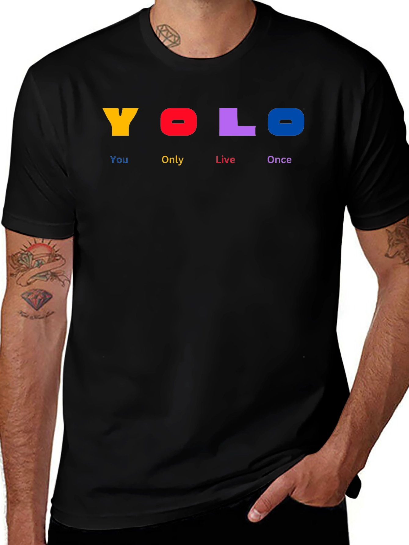 YOLO Graphic Tee - Live Life to the Fullest!