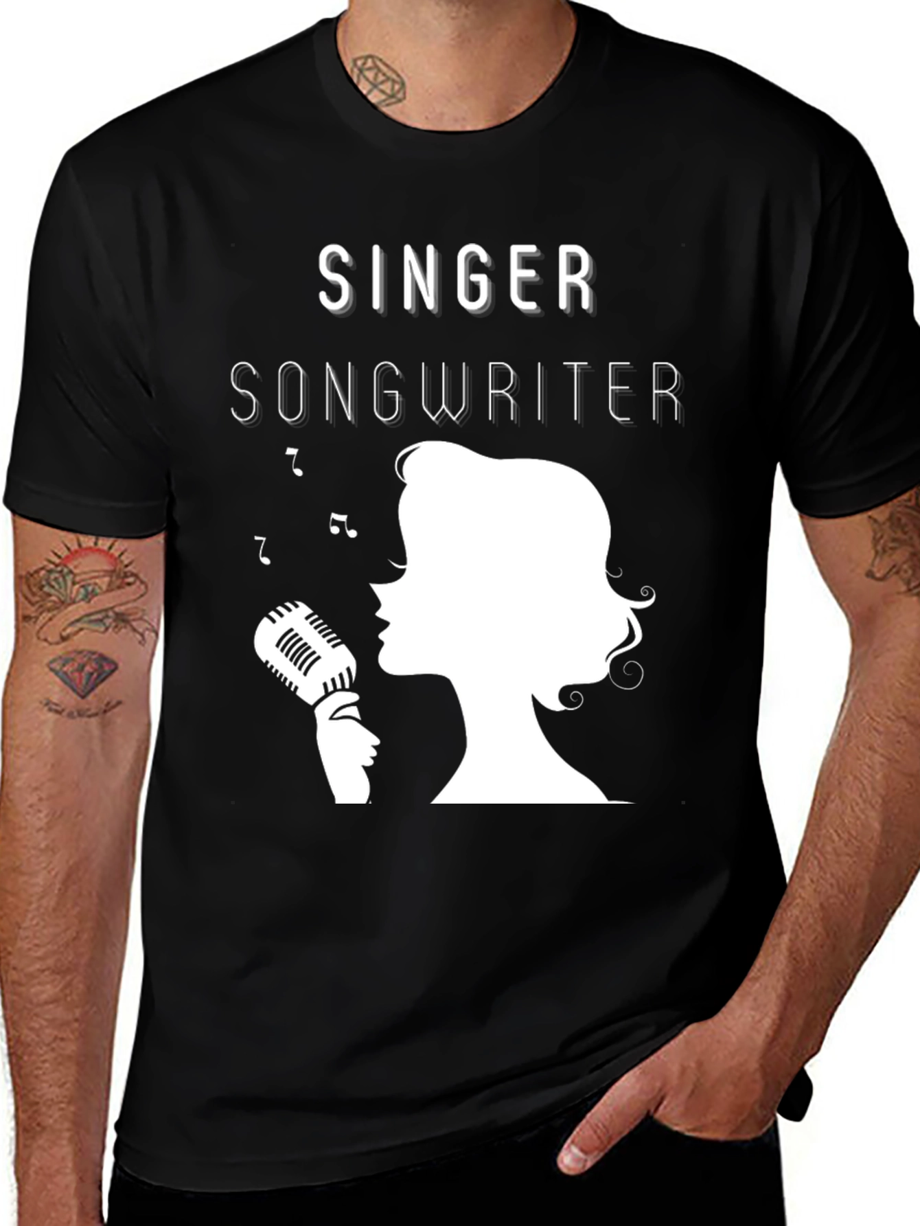 Variant 26 of Singer Songwriter Graphic Tee - Music Lover T-Shirt