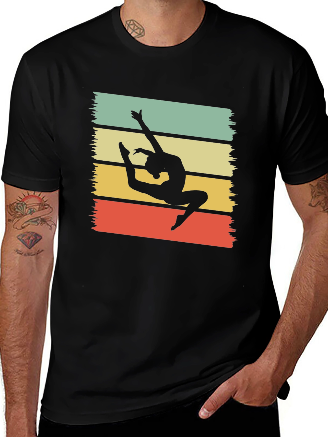 Variant 27 of Retro Gymnast T-Shirt - Vintage Style Dance Tee
