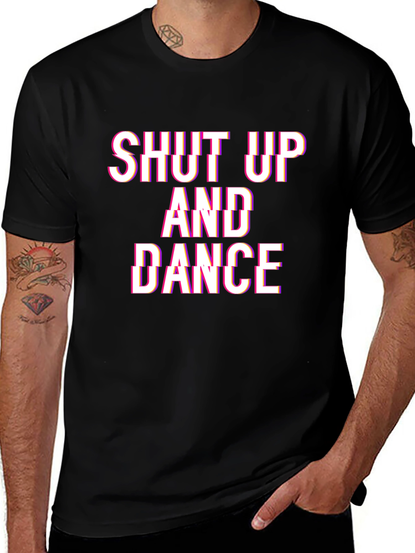Variant 19 of Shut Up And Dance T-Shirt - Trendy Graphic Tee