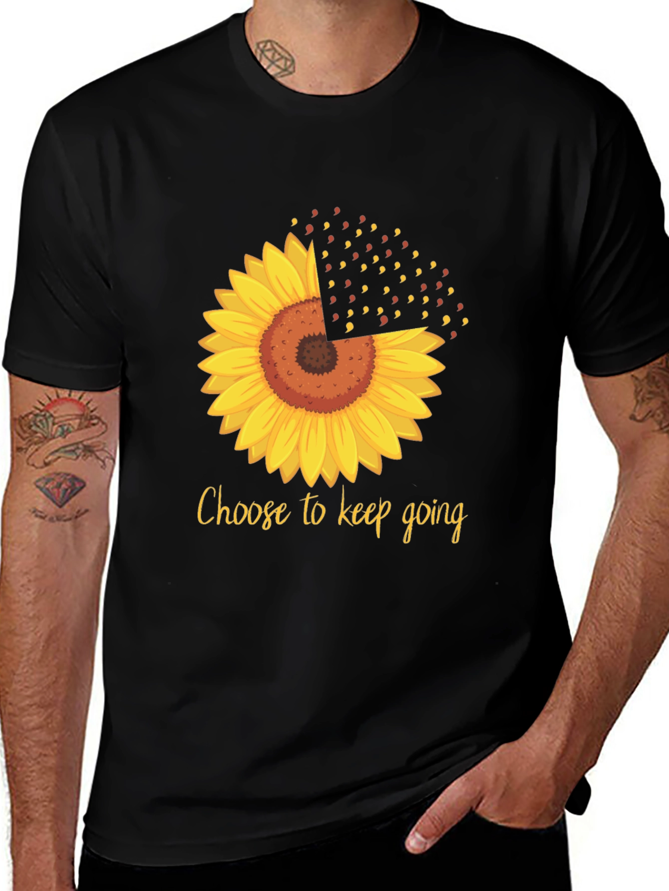 Variant 8 of Sunflower Keep Going Tee