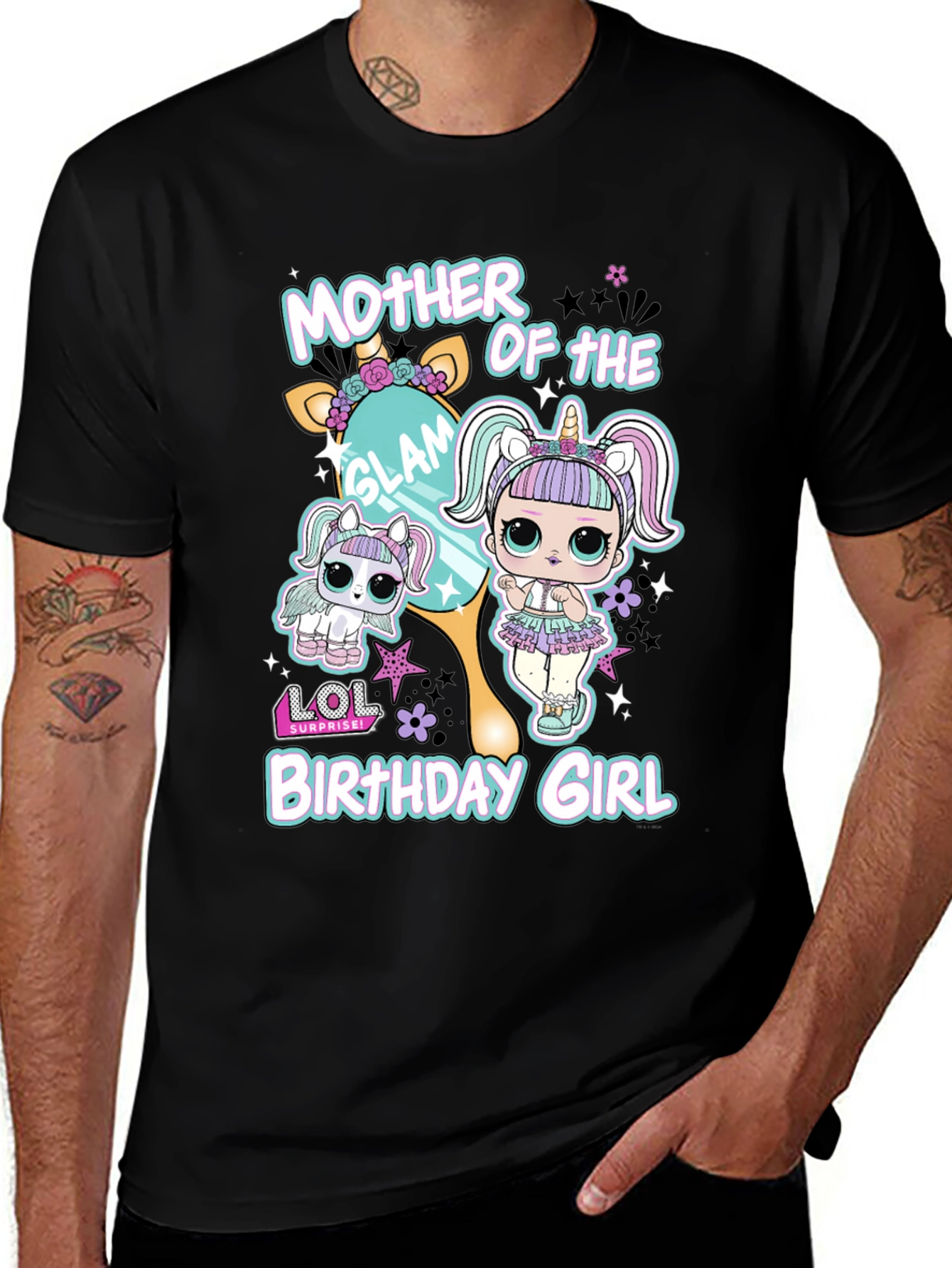 Variant 20 of Mother of the Glam Birthday Girl T-Shirt
