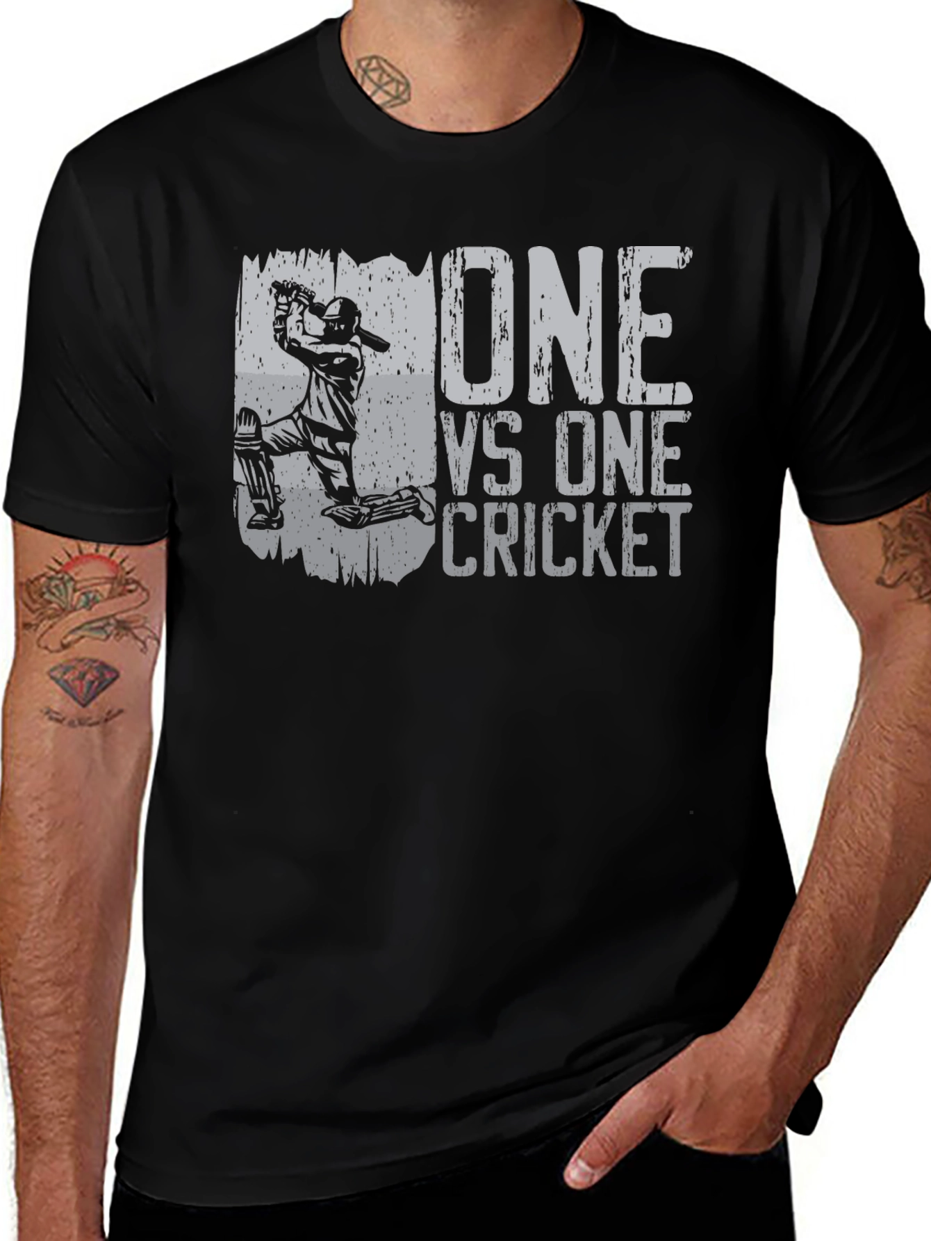 Variant 8 of One vs One Cricket Graphic T-Shirt