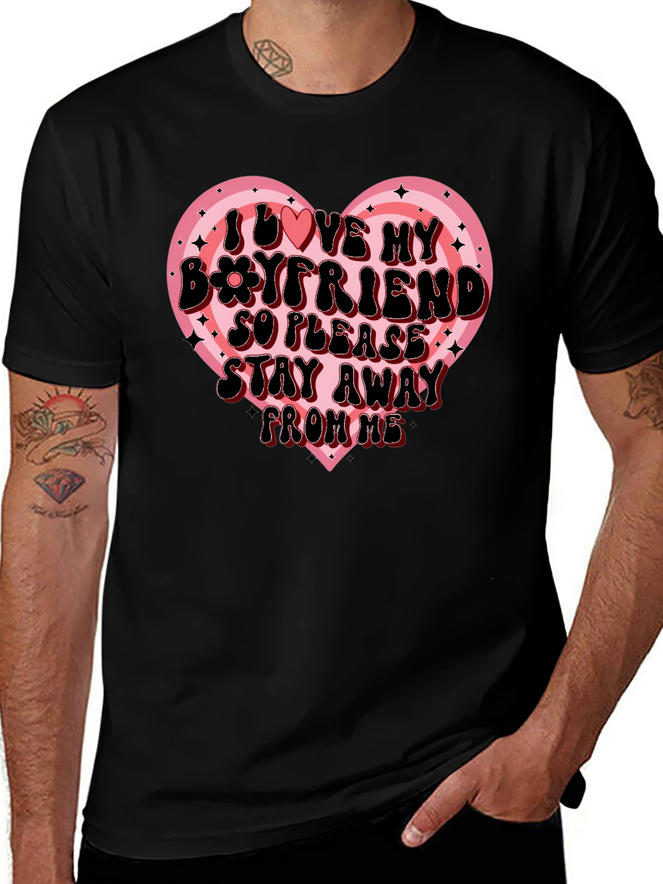 Variant 14 of I Love My Boyfriend Graphic Tee