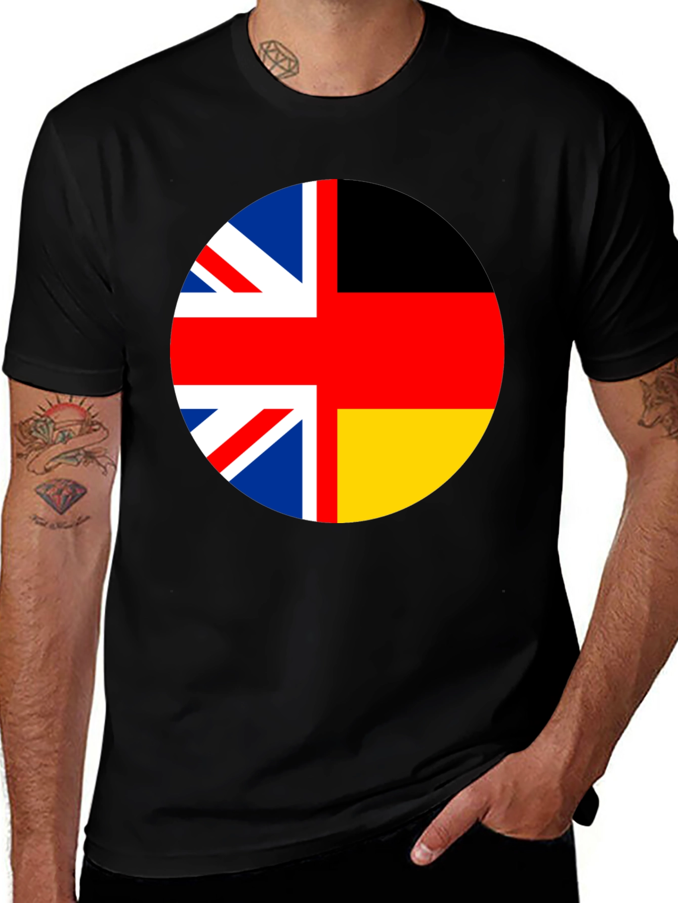 Variant 9 of UK Germany Flag T-Shirt