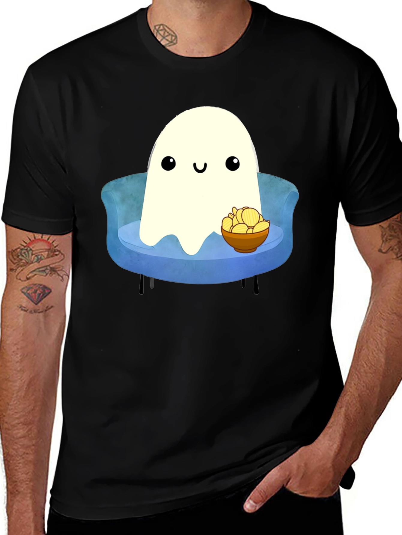 Variant 23 of Ghost Chips Graphic T-Shirt