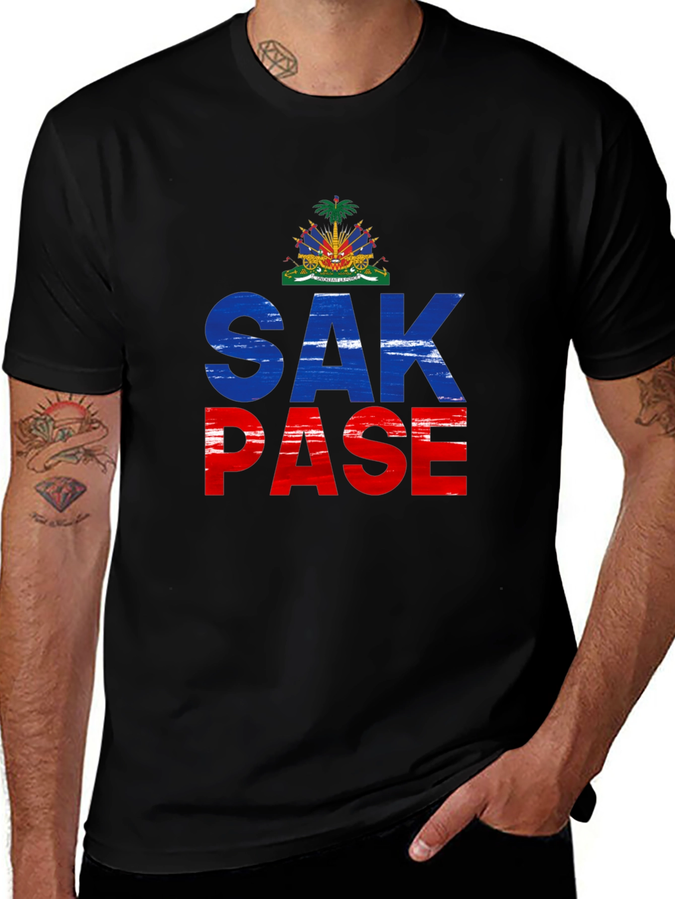 Sak Pase Haiti T-Shirt - Haitian Pride Tee