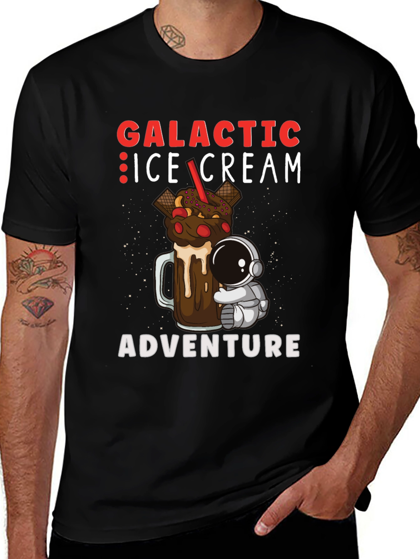 Variant 14 of Galactic Ice Cream Adventure T-Shirt