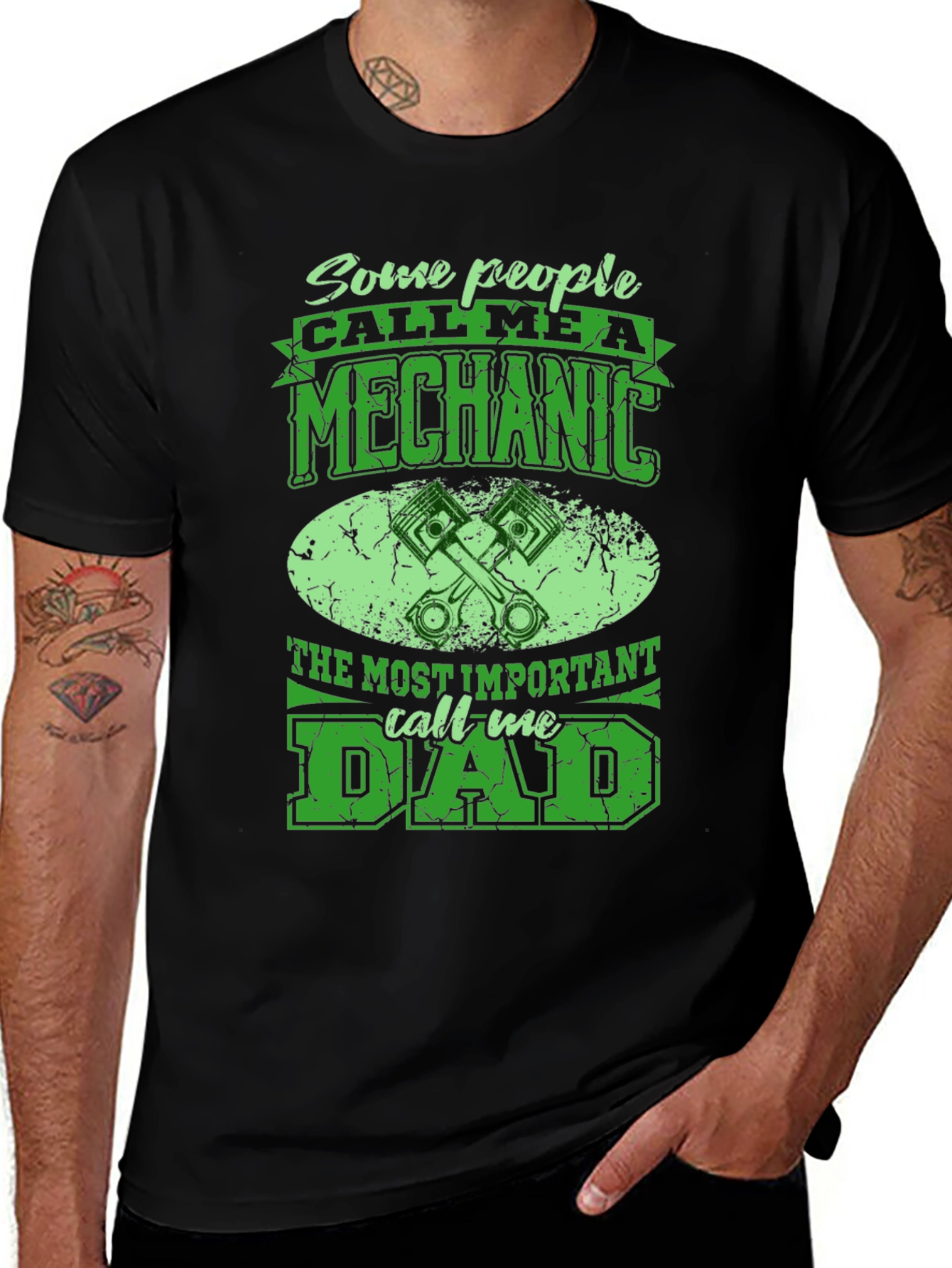 Variant 3 of Mechanic Dad T-Shirt - Some People Call Me A Mechanic