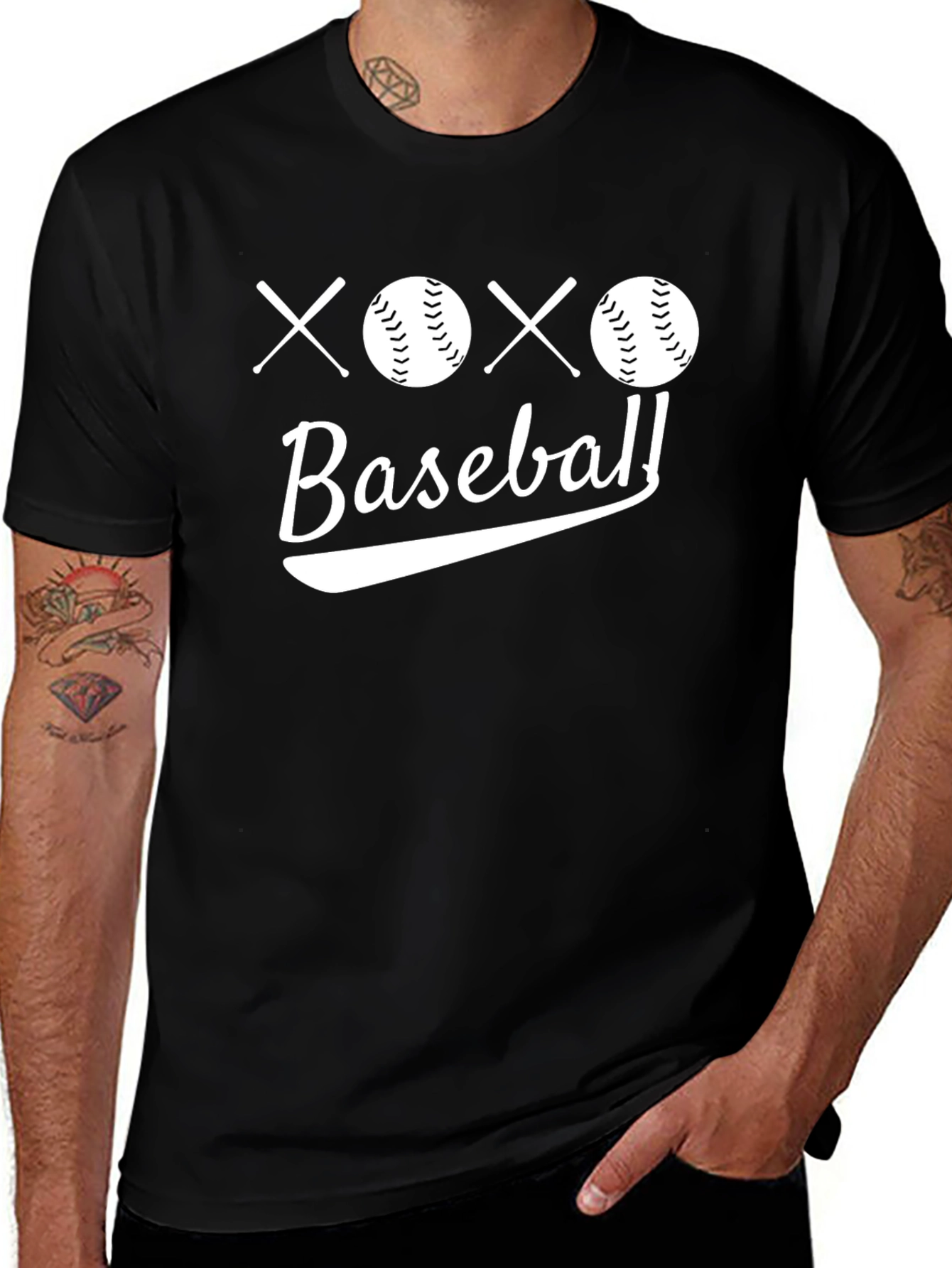 Variant 15 of XOXO Baseball Graphic T-Shirt - Stylish Sportswear