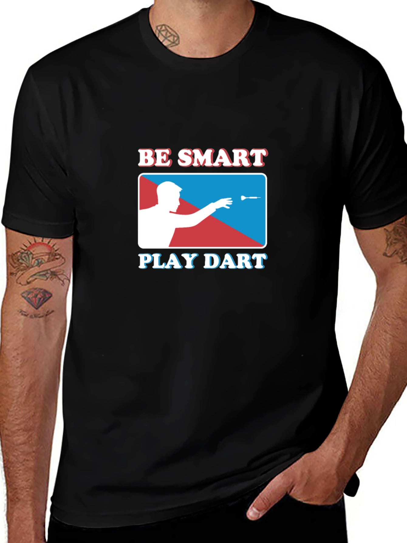Variant 26 of Be Smart Play Dart Graphic T-Shirt