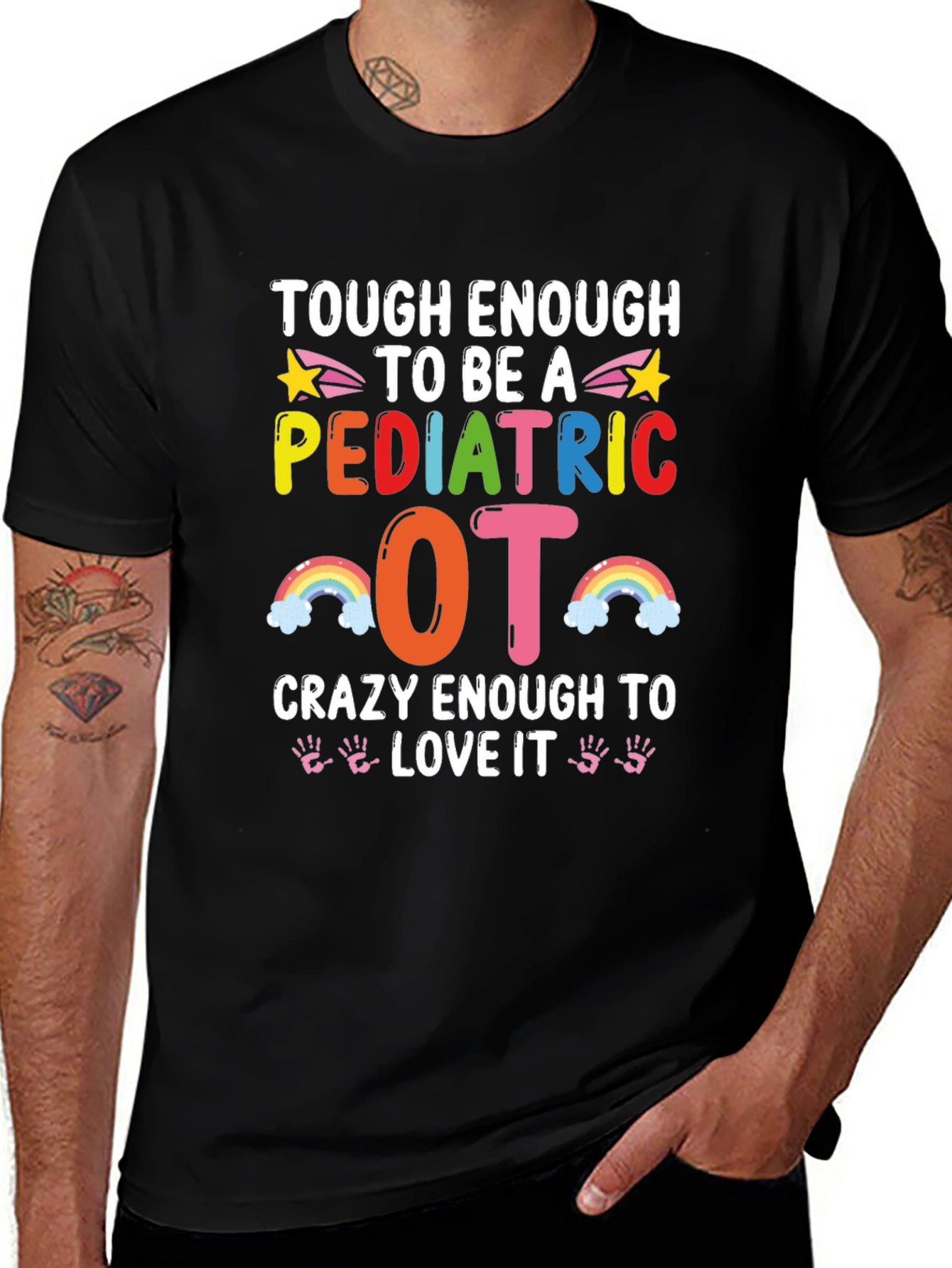 Variant 22 of Pediatric OT T-Shirt: Tough & Crazy Enough!