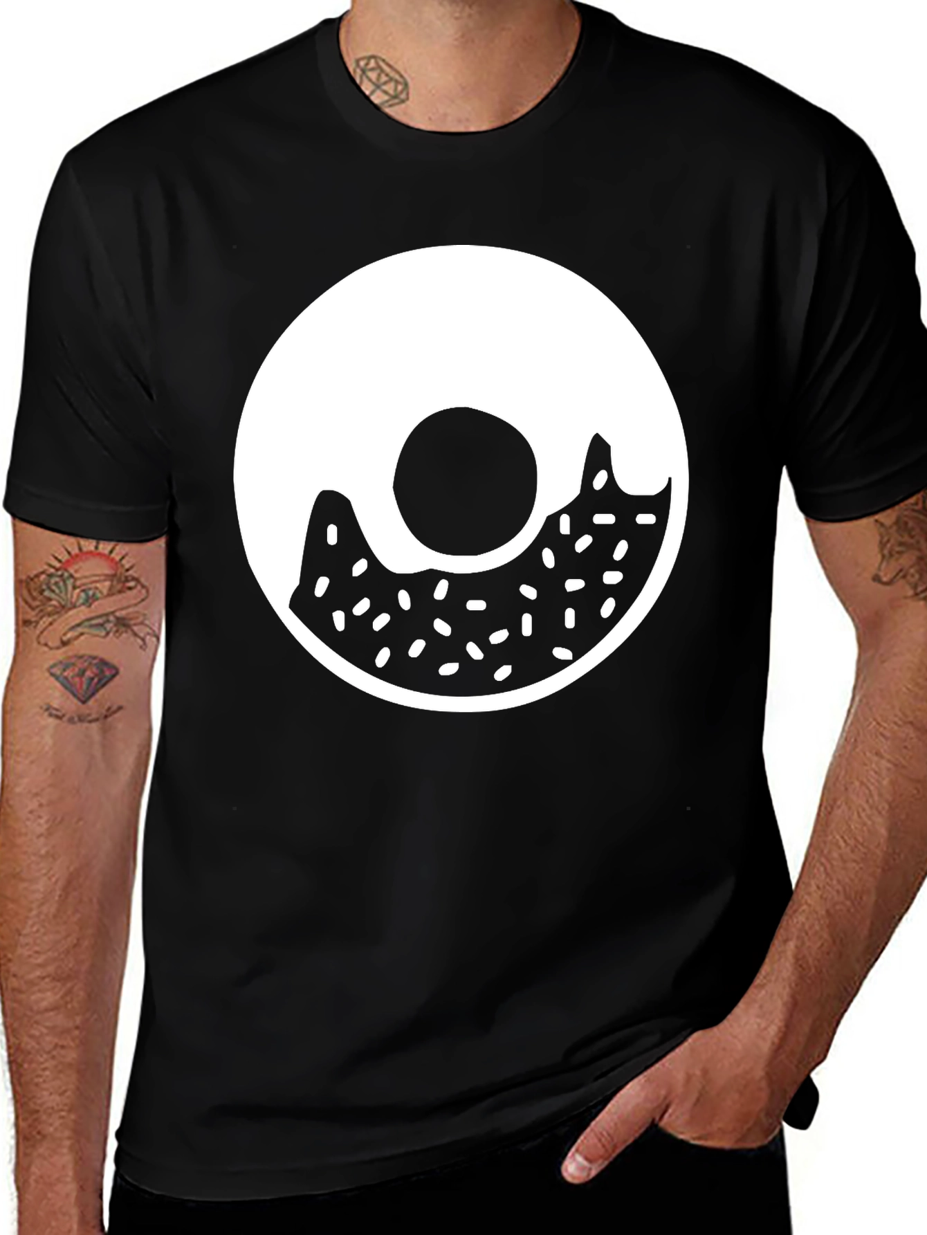 Variant 23 of Donut Graphic Tee - Sweet Treat Style