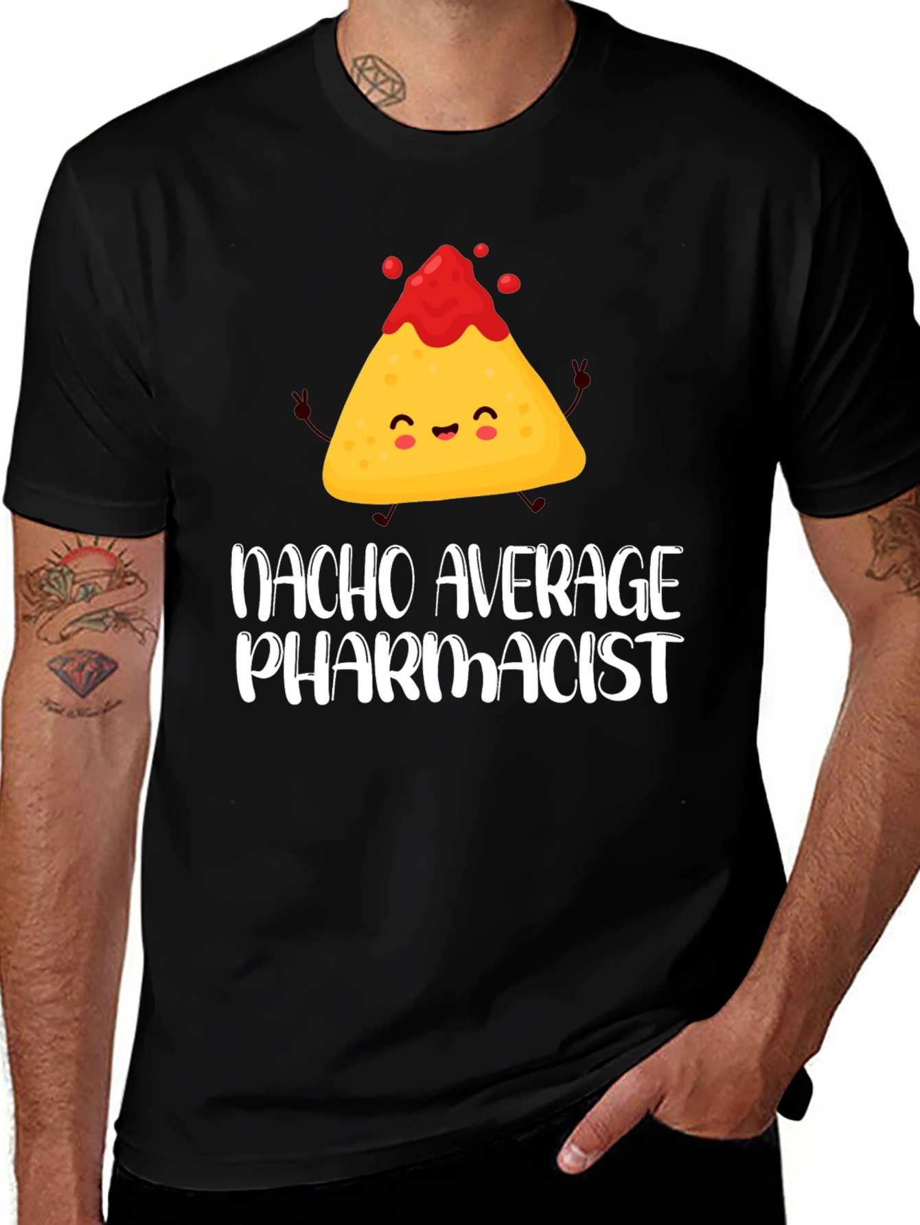 Variant 24 of Nacho Average Pharmacist Black T-Shirt