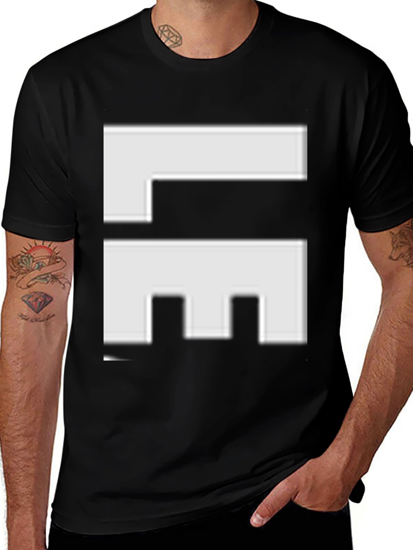 Variant 6 of Abstract Graphic Tee - Black