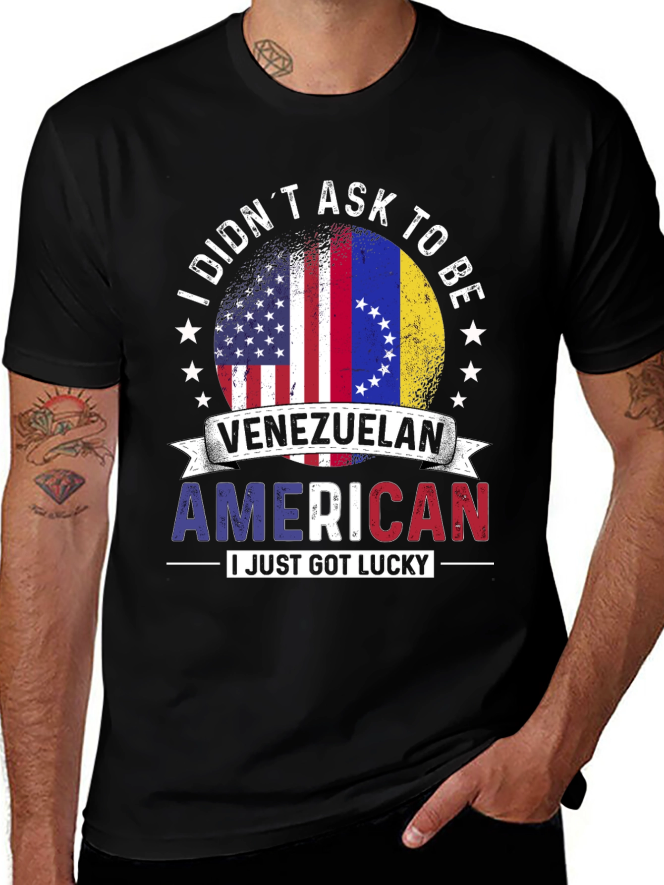 Variant 29 of Venezuelan American Pride T-Shirt