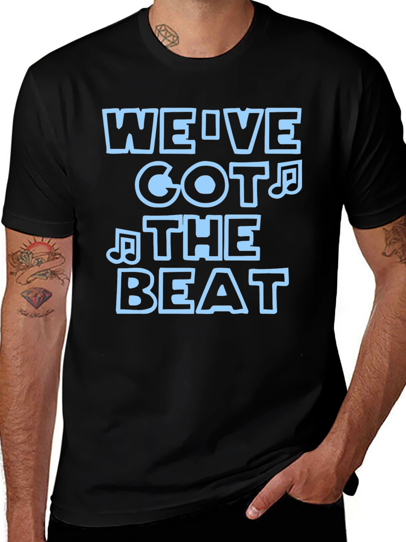 Variant 29 of We've Got The Beat Black Graphic Tee