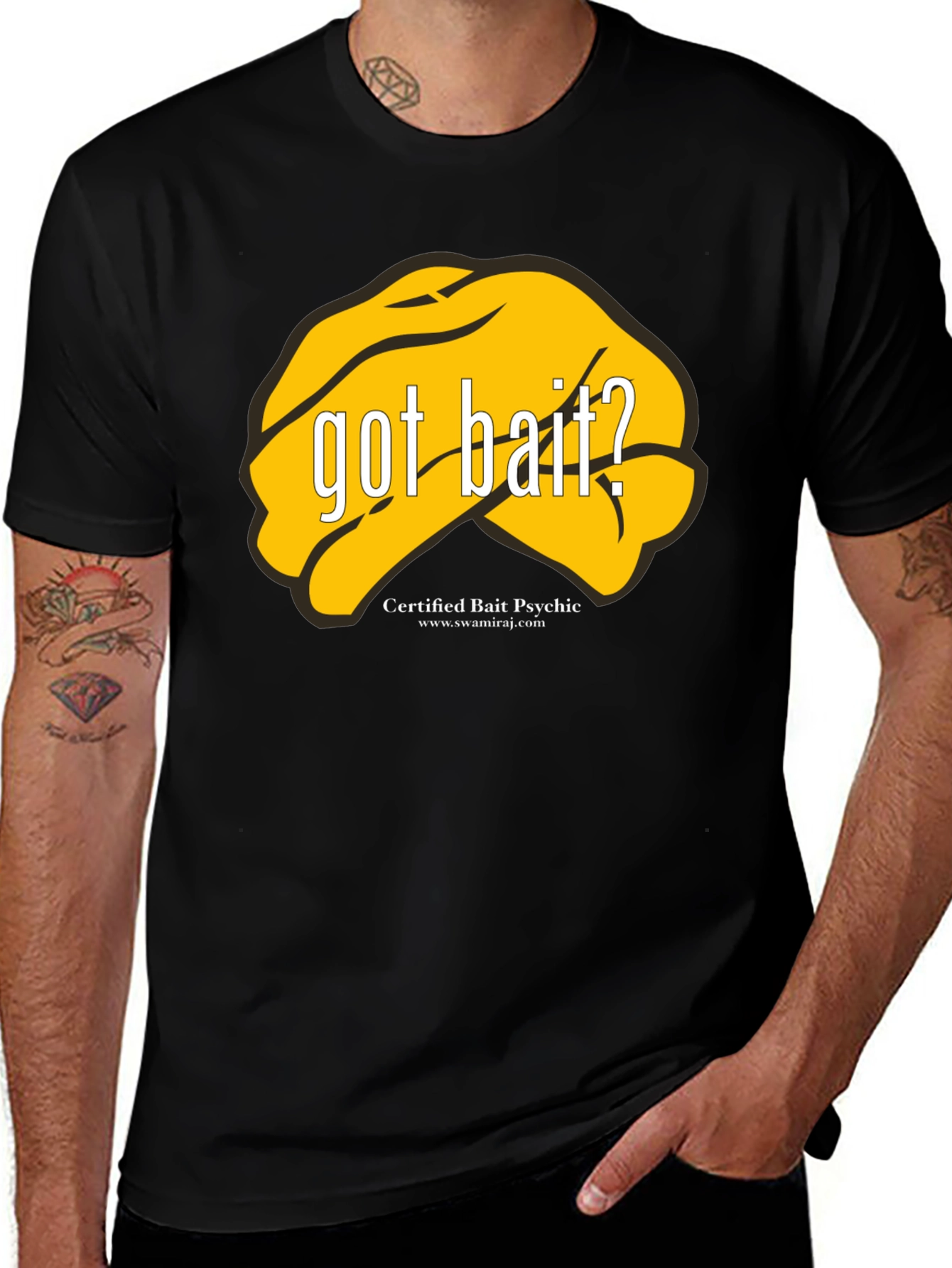 Got Bait? Black T-Shirt - Certified Bait Psychic Tee