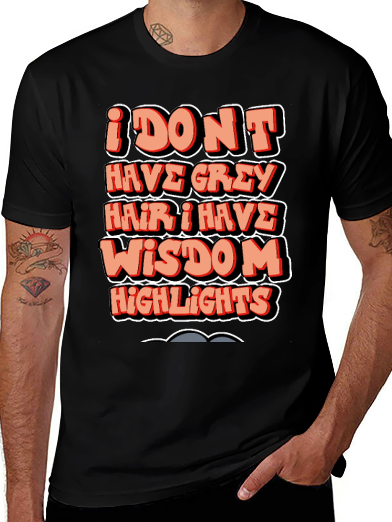 Variant 20 of Funny Wisdom Highlights Graphic T-Shirt