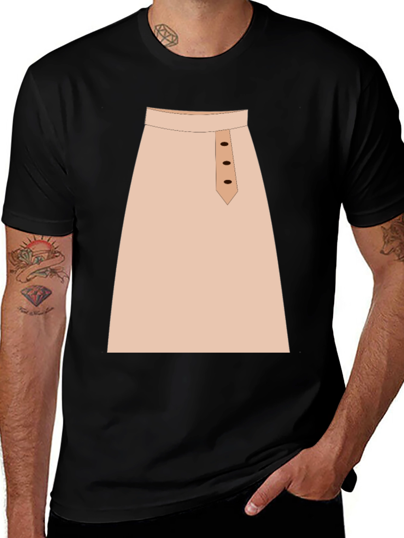Variant 5 of Novelty Graphic T-Shirt - Skirt Design