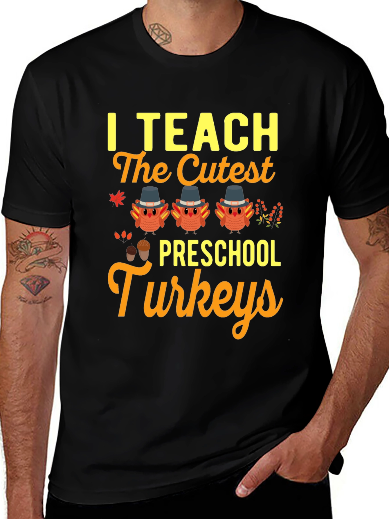 Variant 18 of Cute Preschool Turkey Teacher T-Shirt