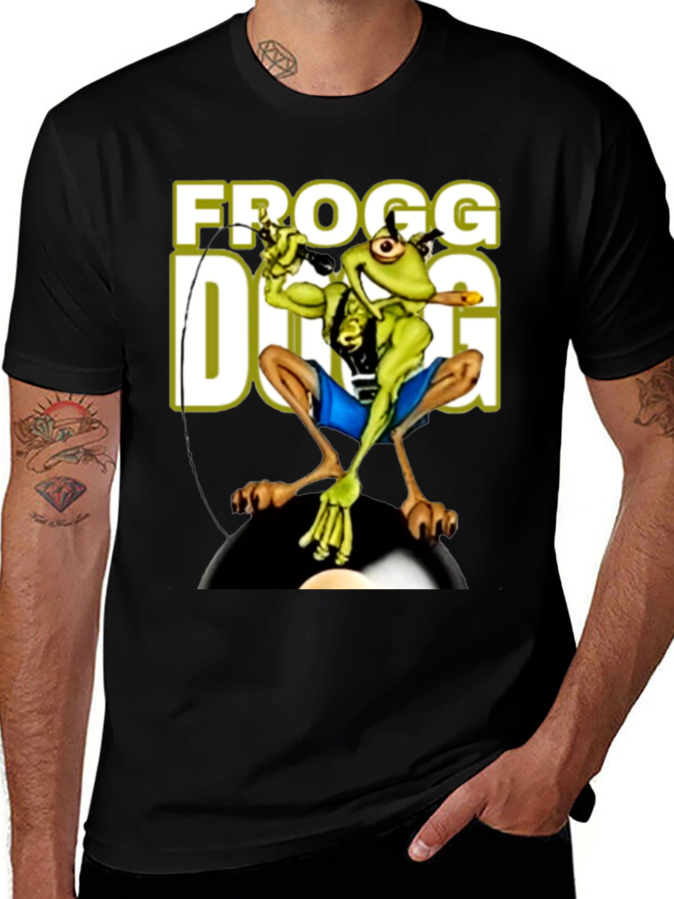 Variant 26 of Frogg Dogg Black Graphic T-Shirt