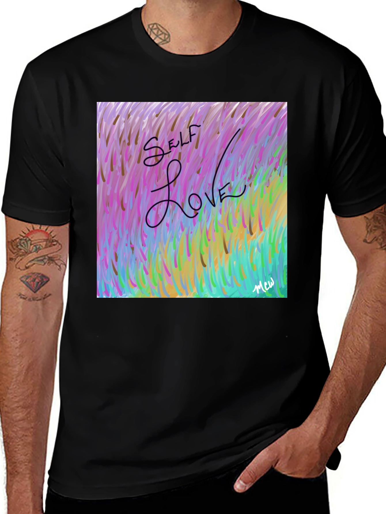 Variant 5 of Self Love Graphic Tee - Artistic Comfort
