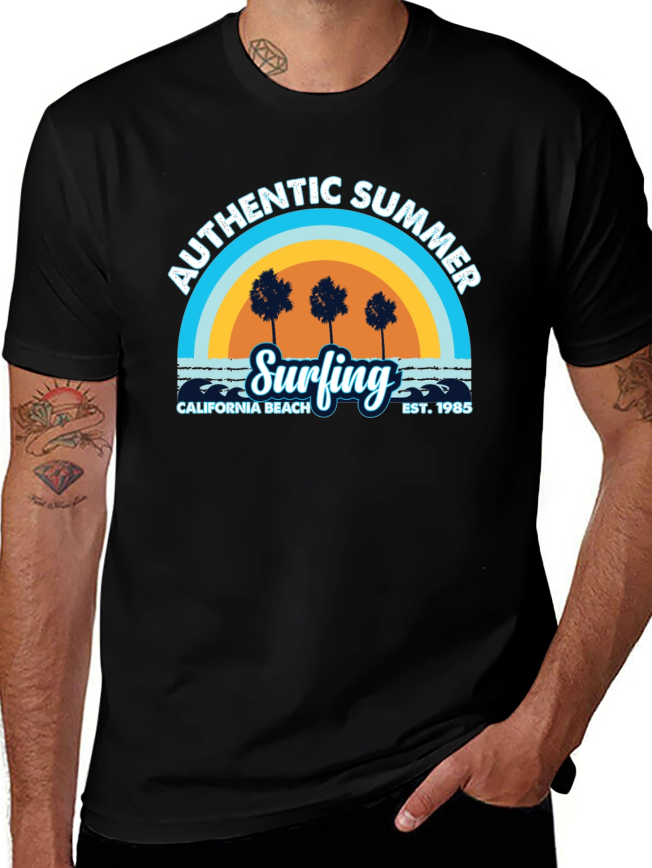Variant 7 of Authentic Summer Surfing T-Shirt