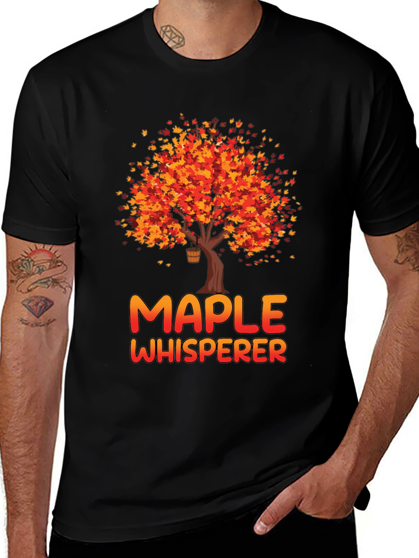 Variant 4 of Maple Whisperer Fall Tree T-Shirt