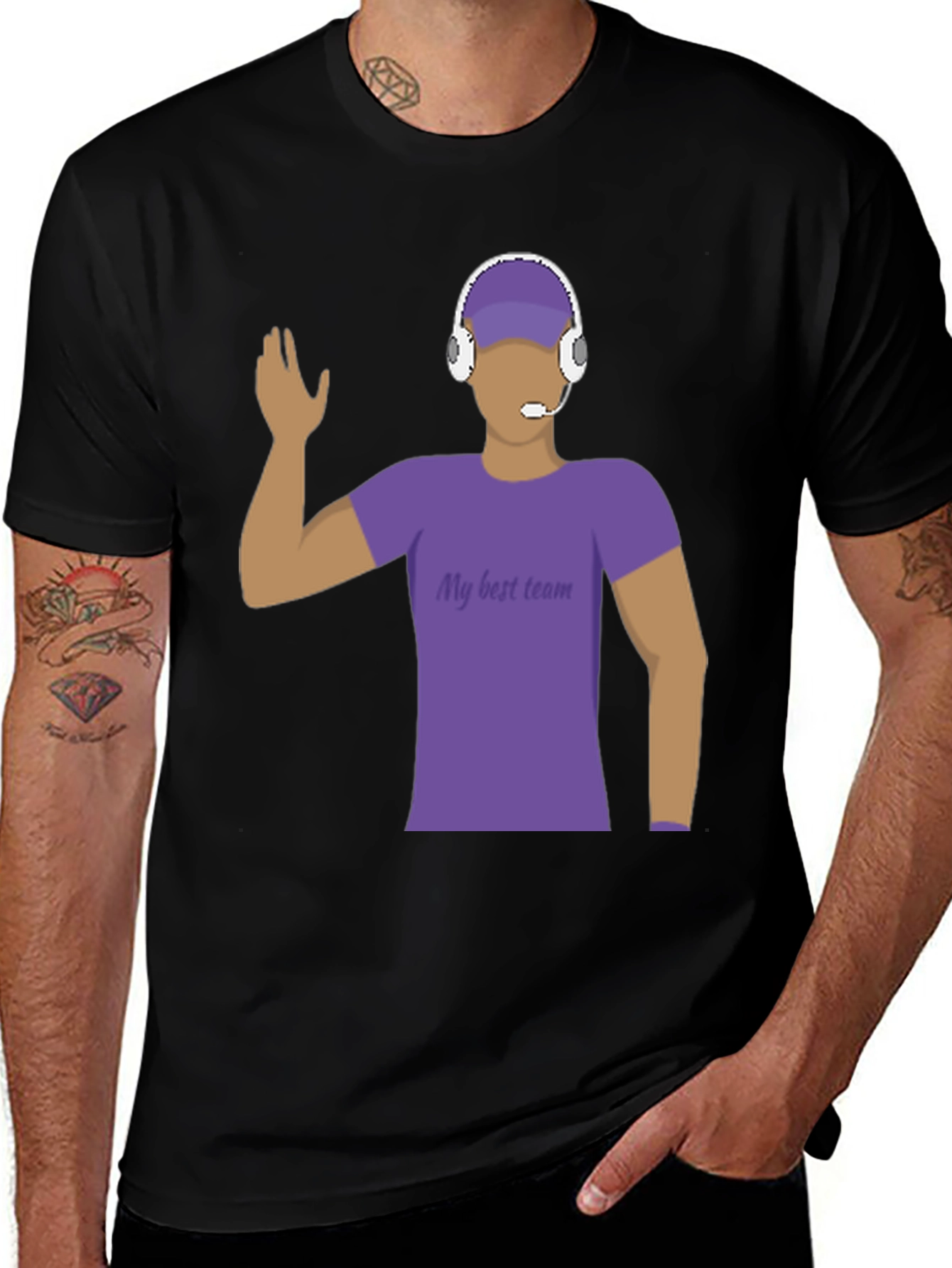 Variant 9 of My Best Team T-Shirt - Unique Graphic Tee