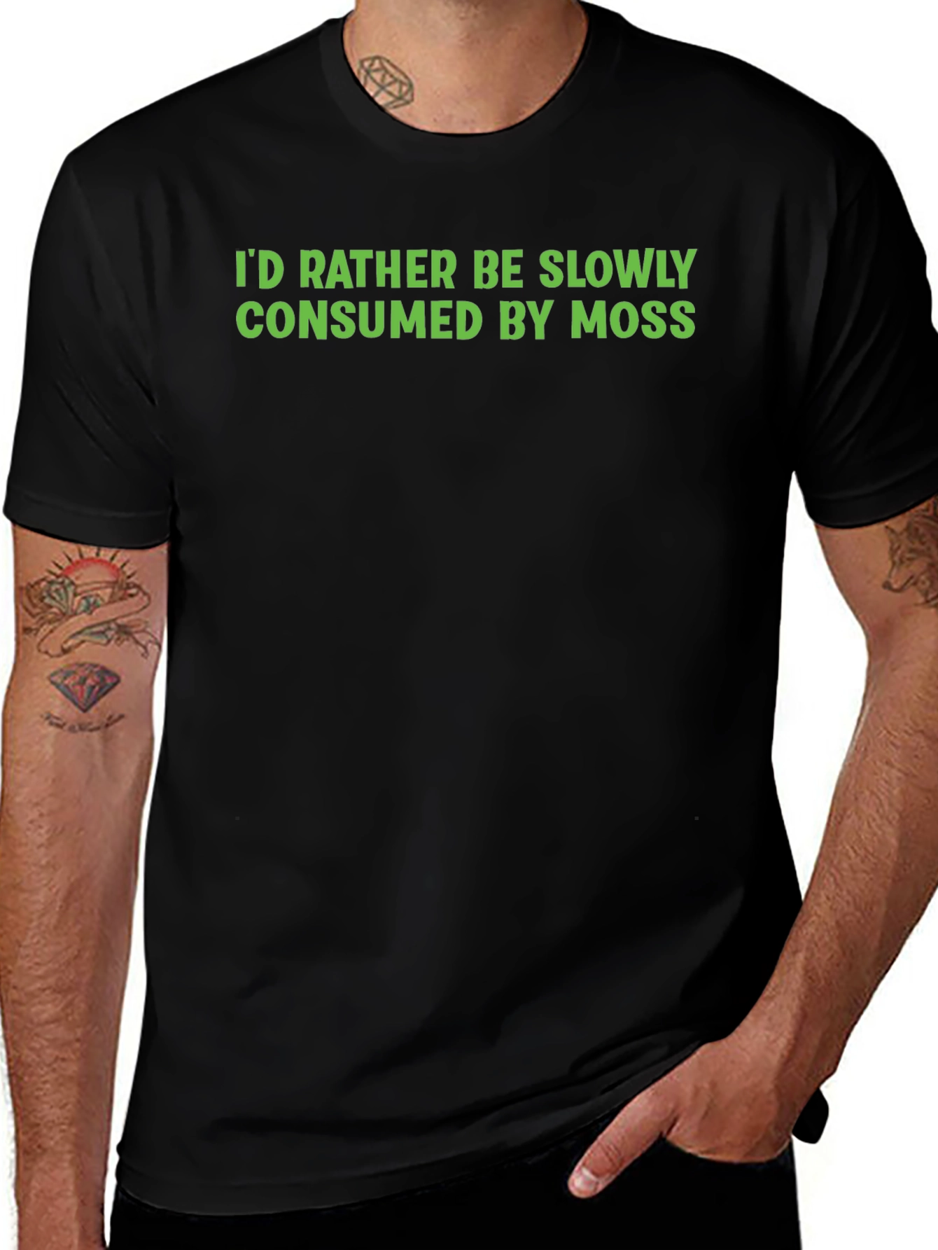 Variant 2 of Consumed By Moss Funny Graphic Tee