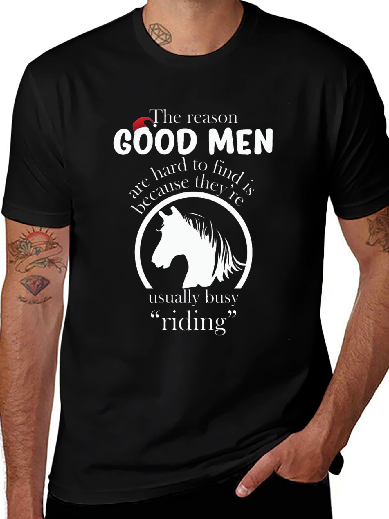 Variant 19 of Good Men Riding Horse T-Shirt