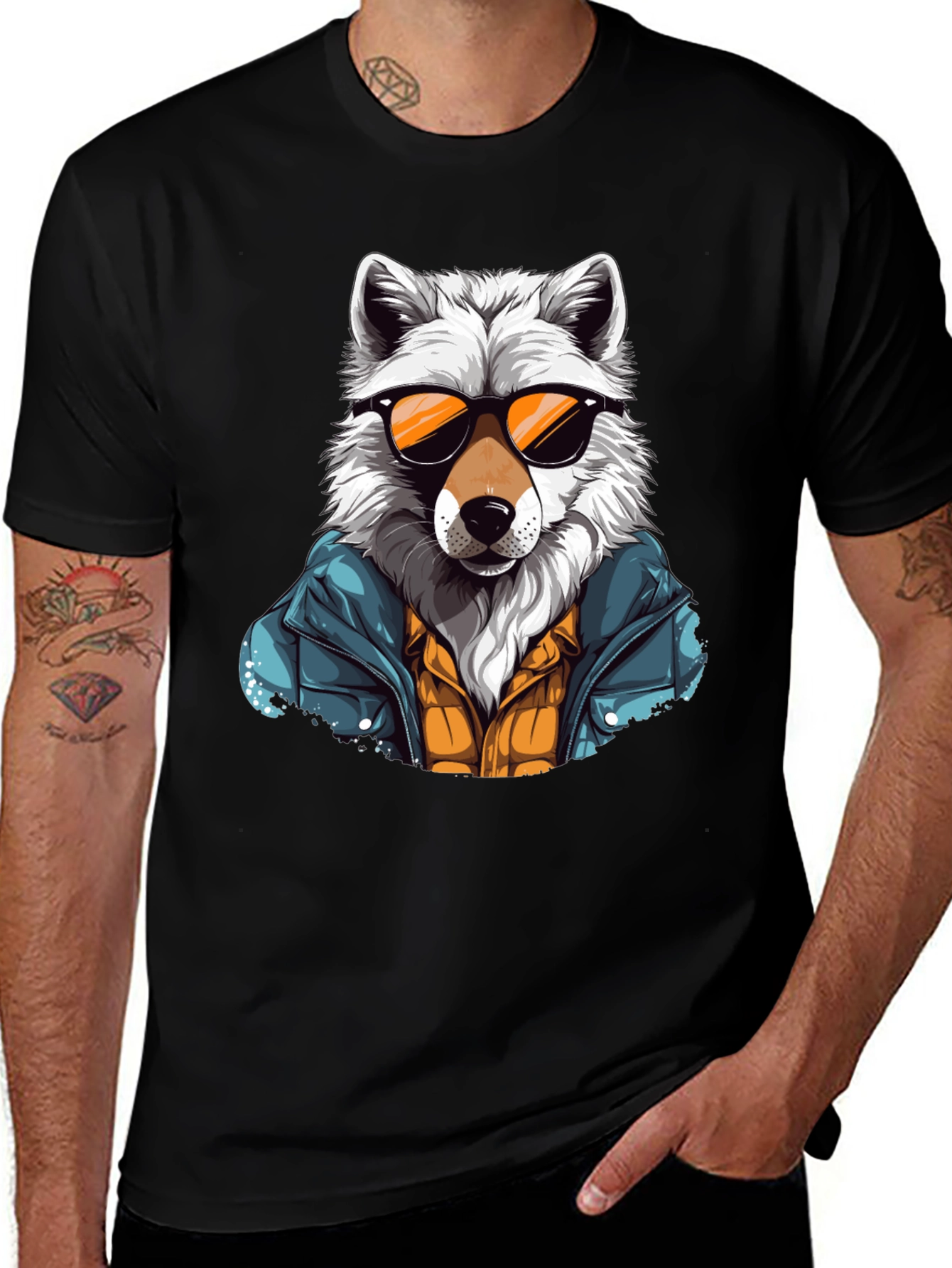 Variant 20 of Wolf Graphic T-Shirt - Cool Animal Tee