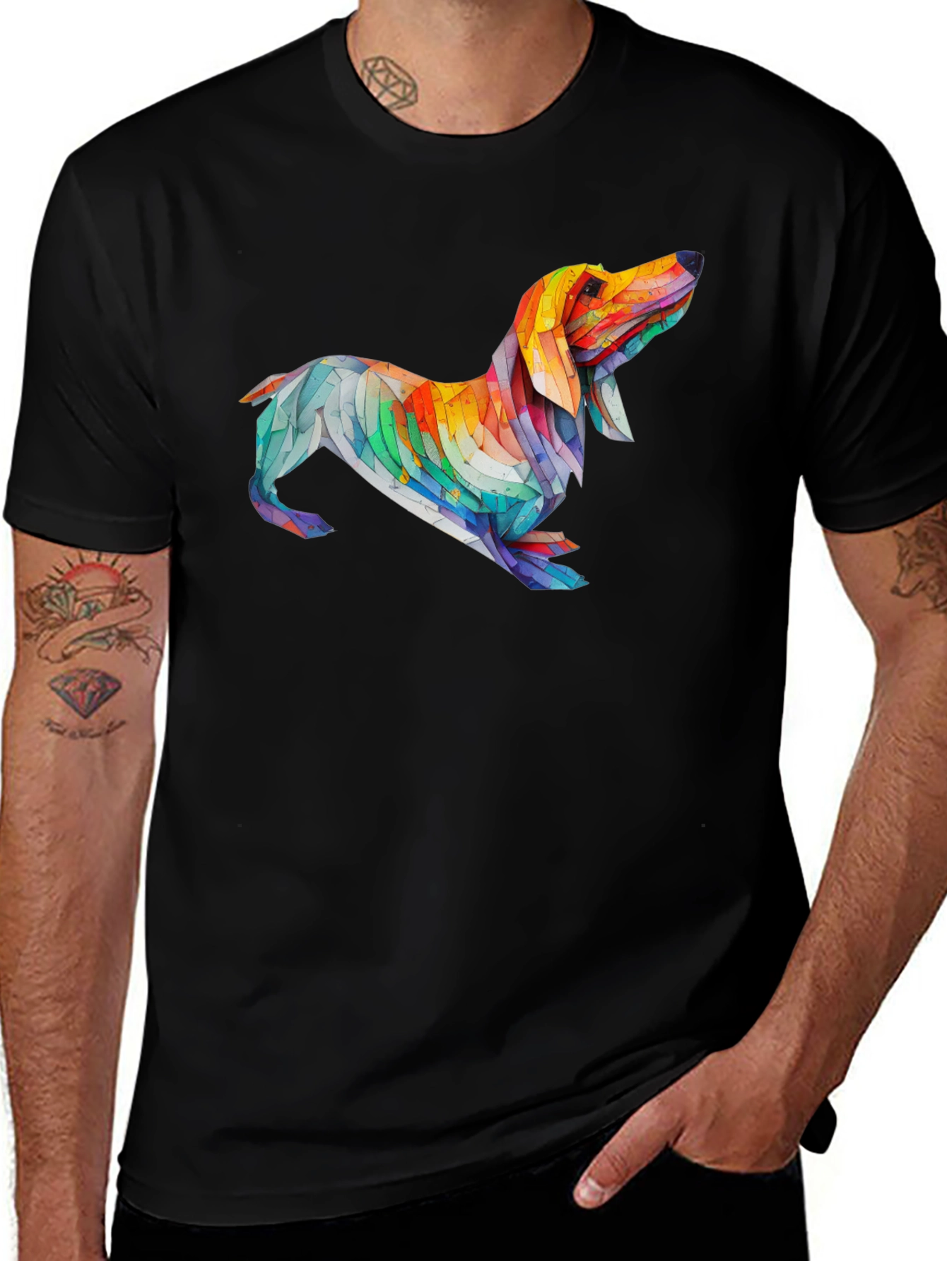 Variant 6 of Dachshund Art Graphic Tee - Unique Dog Lover Shirt