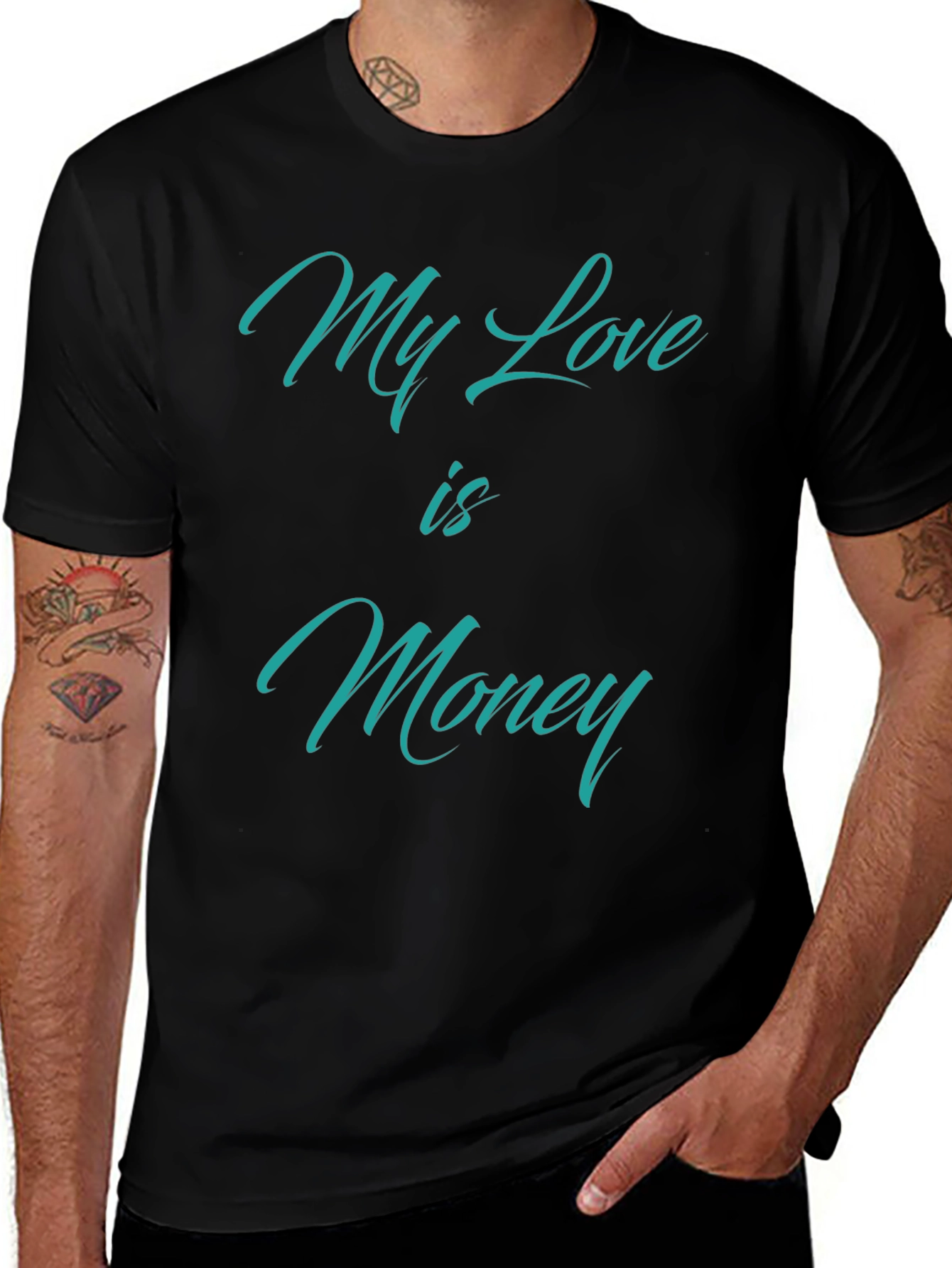 Variant 26 of My Love is Money T-Shirt - Statement Tee