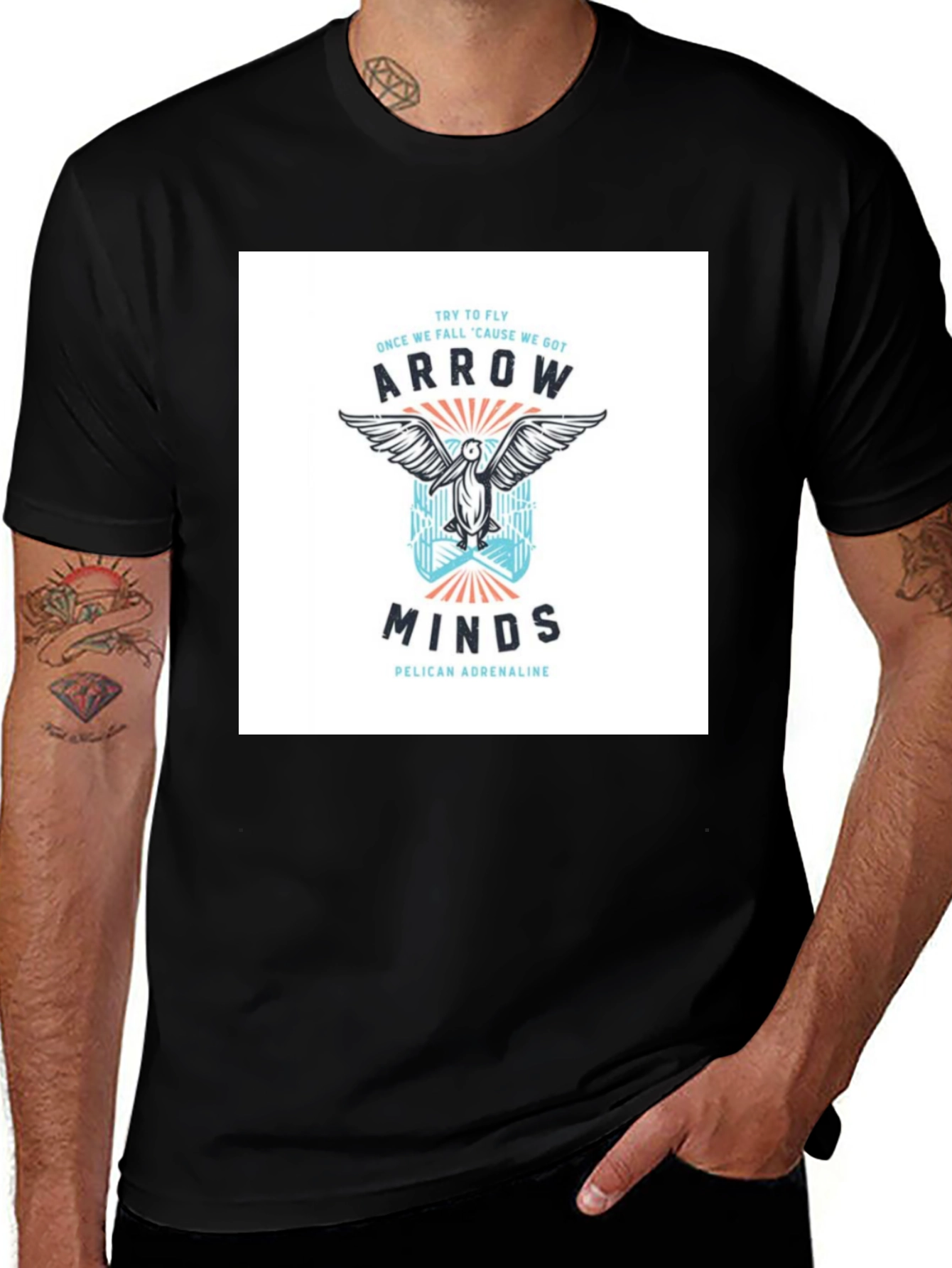 Variant 15 of Arrow Minds Black T-Shirt