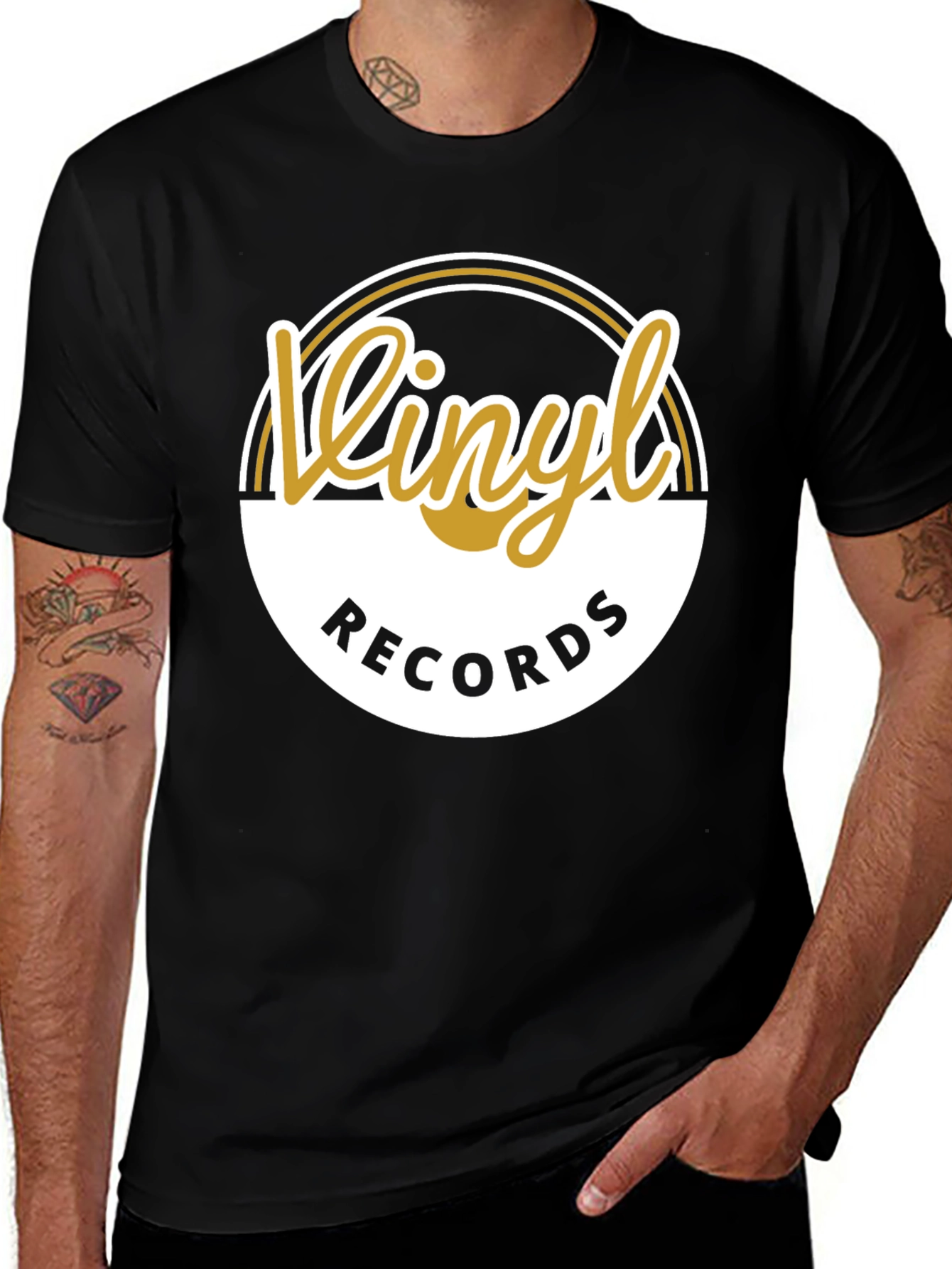 Variant 21 of Vinyl Records Graphic Tee - Retro Music Lover Shirt