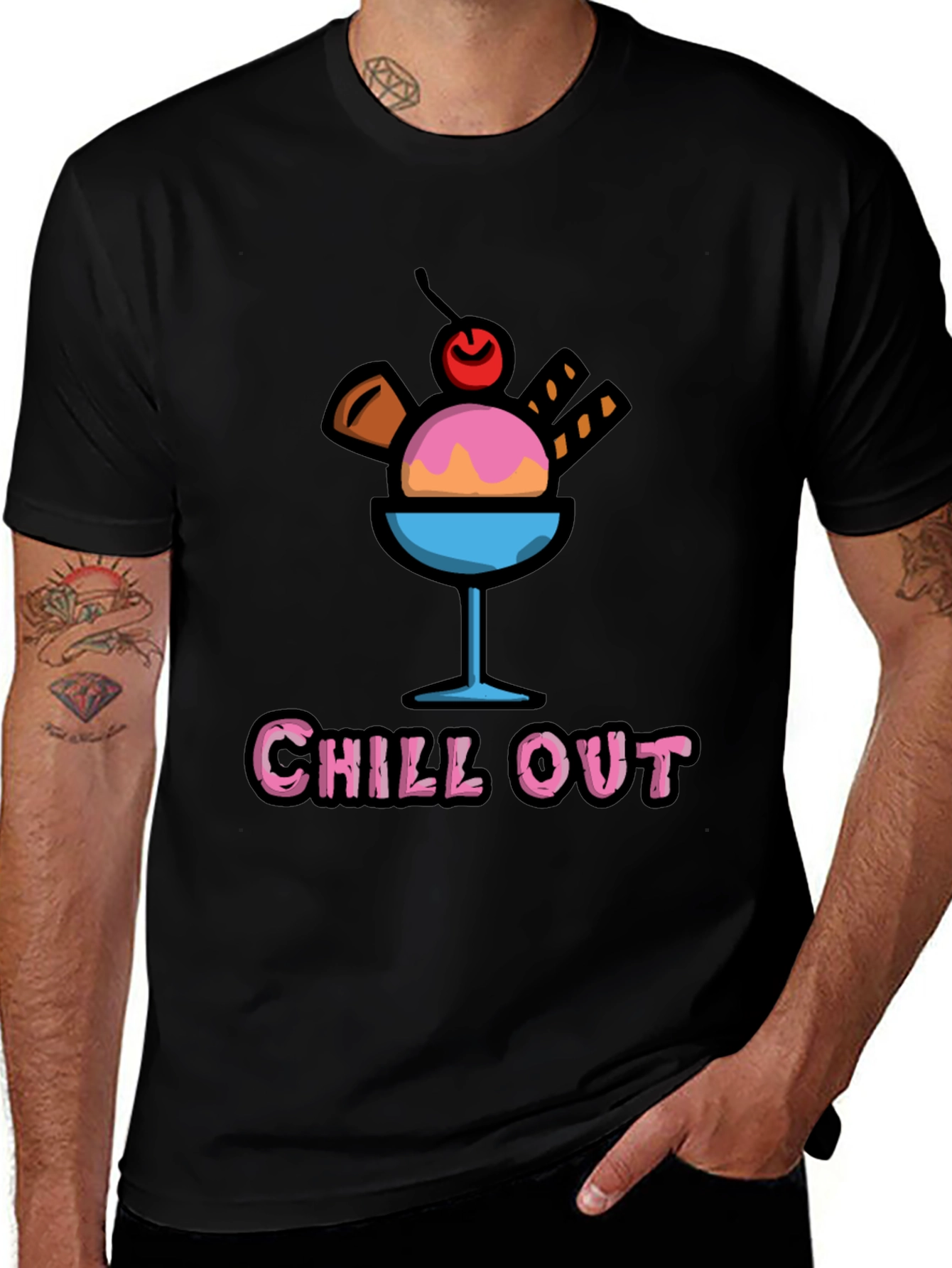 Variant 28 of Chill Out Ice Cream Graphic Tee