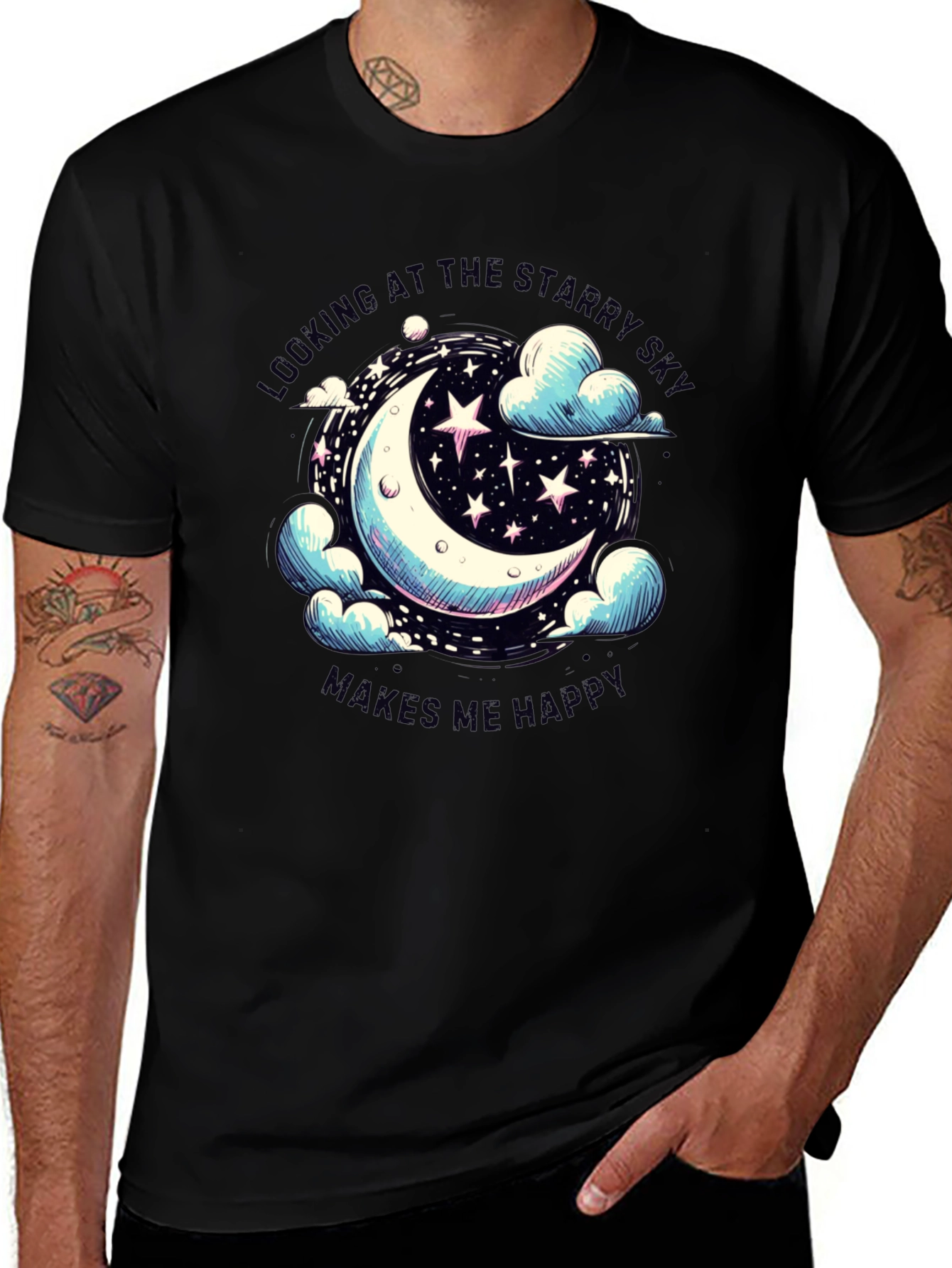 Starry Sky Moon T-Shirt