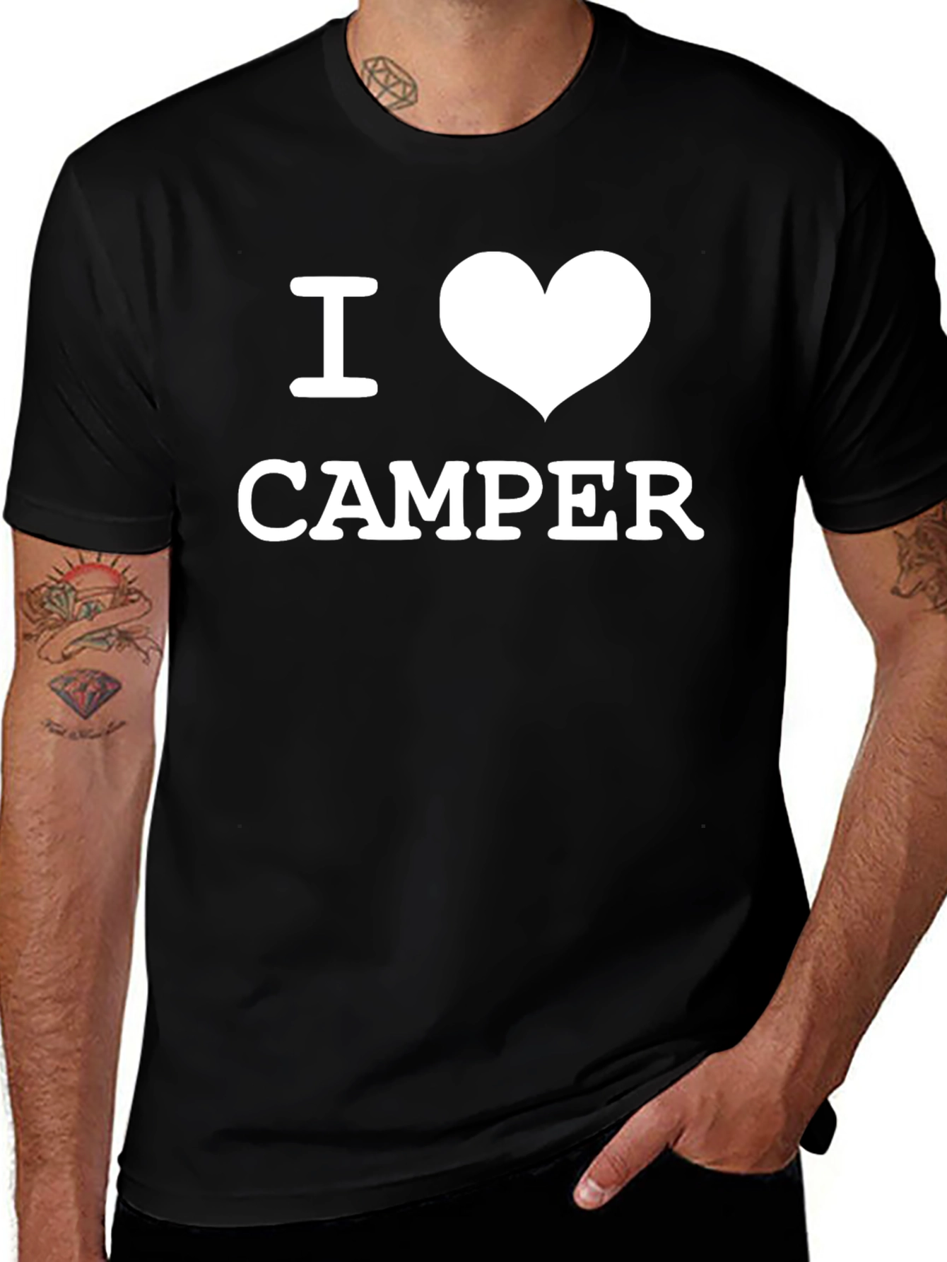 Variant 18 of I Love Camper Black T-Shirt
